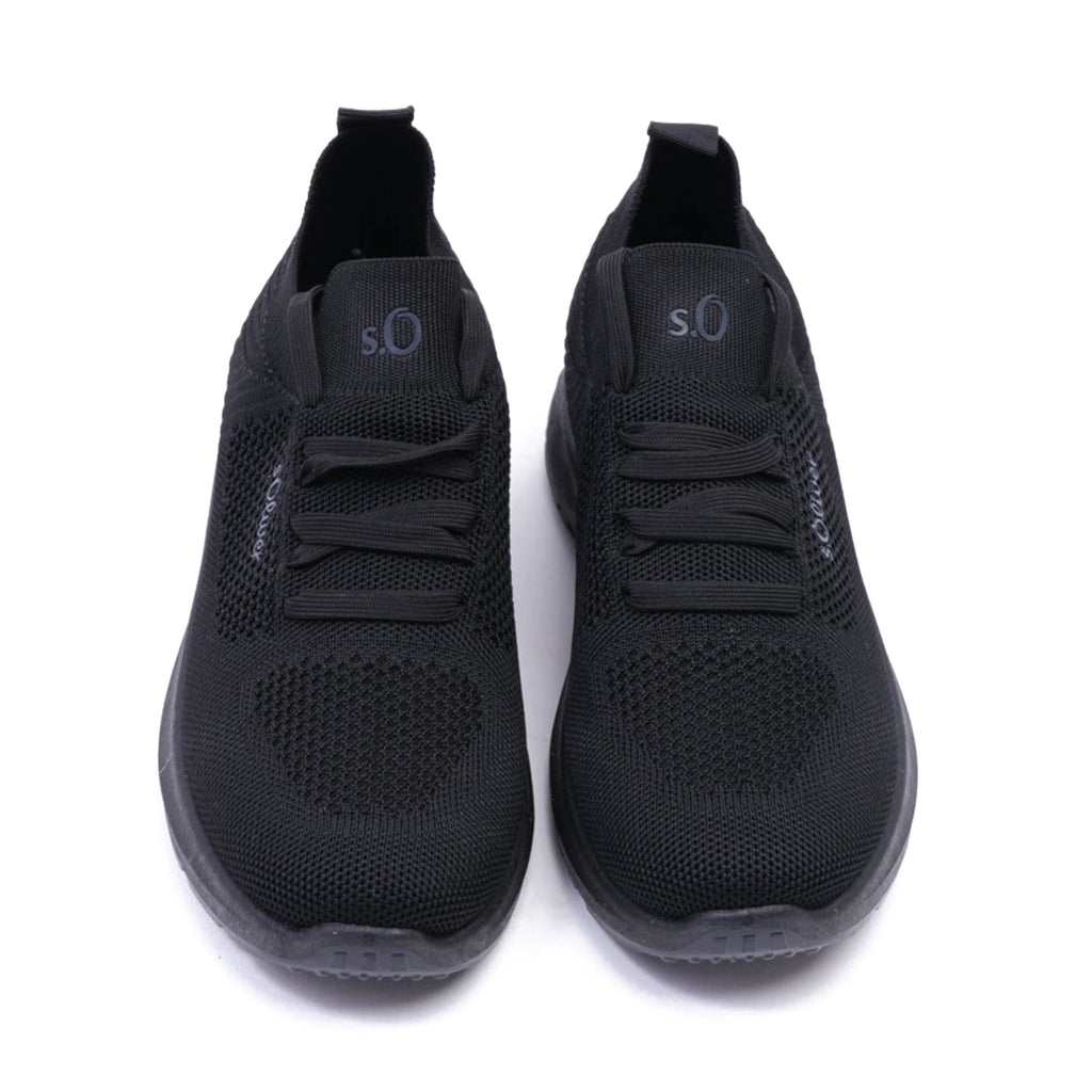 S. Oliver Comfortable Knitted Women's Sneakers Black