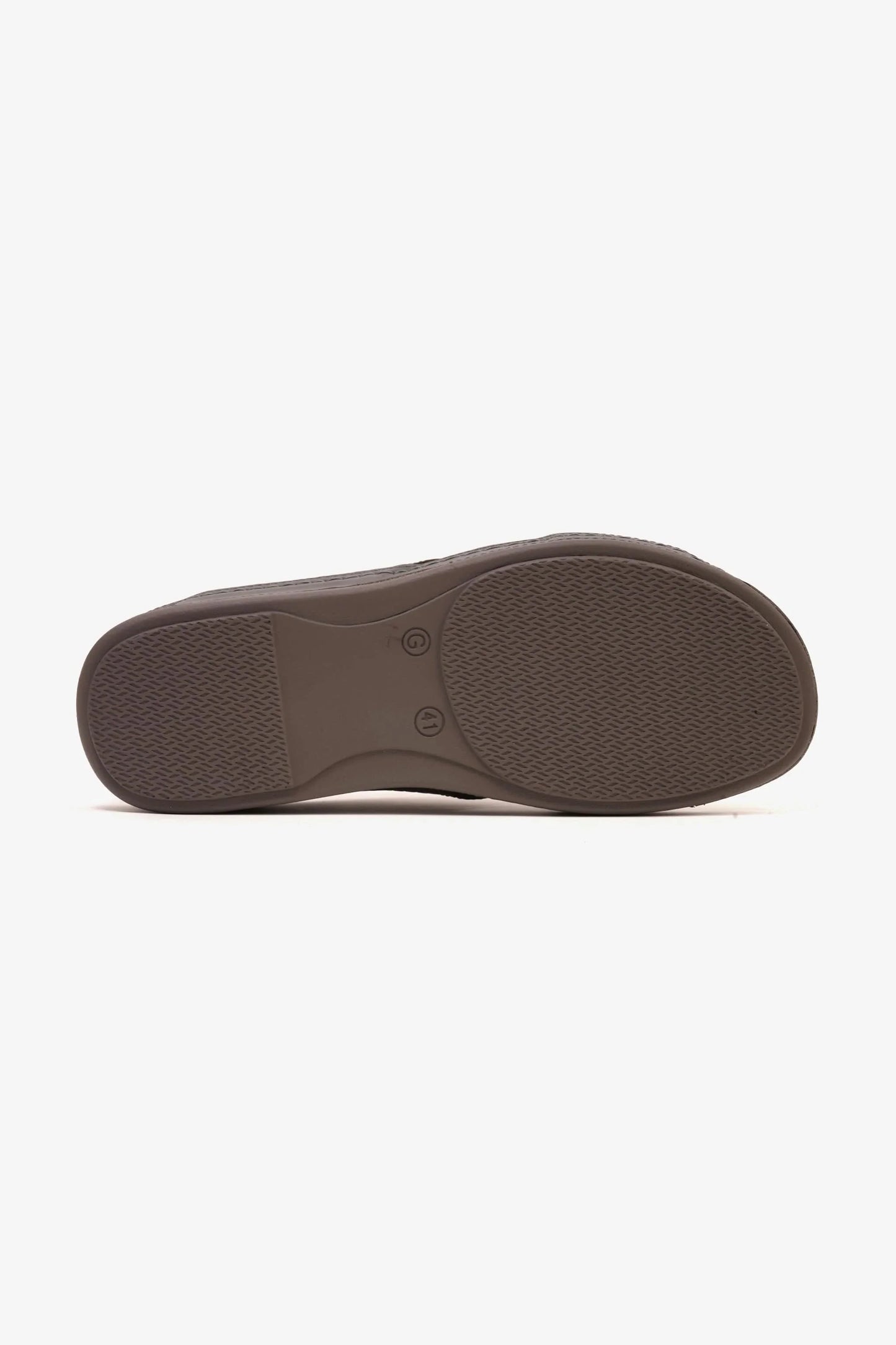 Comfort Plus Men's Silver Accent Arabic Sandals Dark Grey MSDCP6611