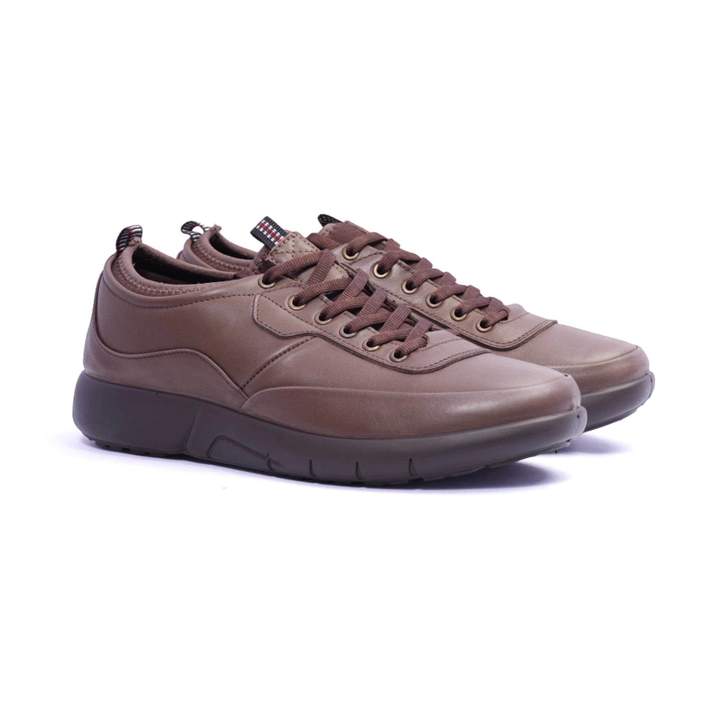 Comfort Plus Men's Stylish Leather Sneakers Taupe