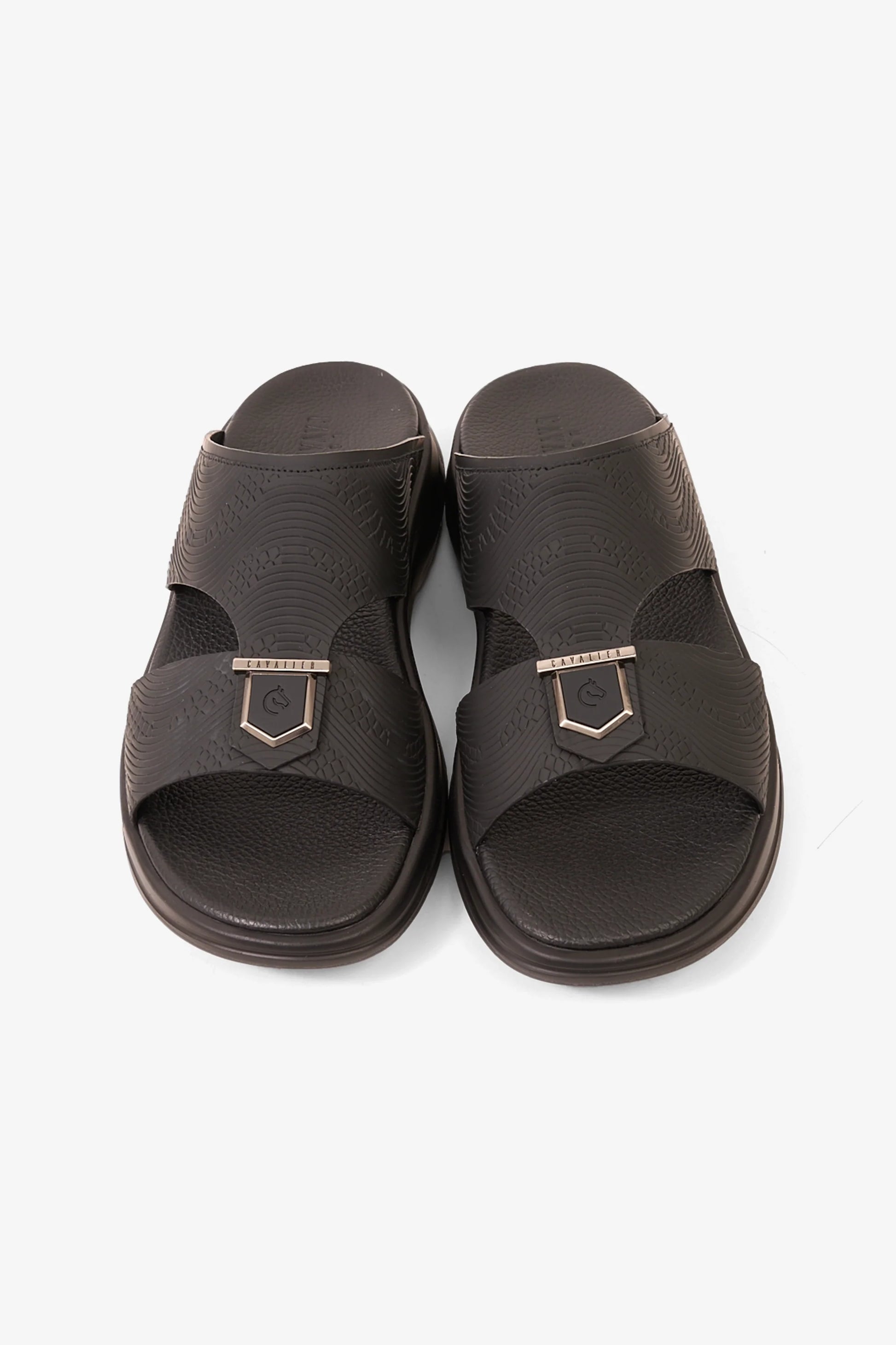 Cavalier Uomo Men's TheraBounce Luxe Sandals Black MSDCVTB4001