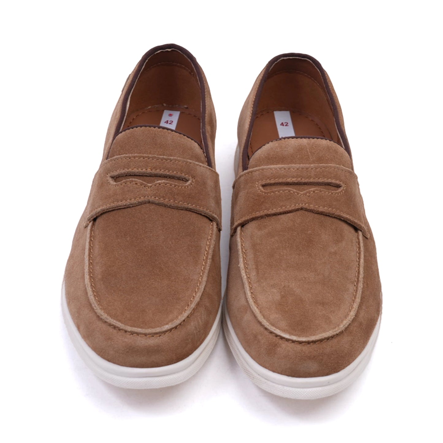 S. Oliver Men's Soft Foam Suede Casual Loafers Caramel