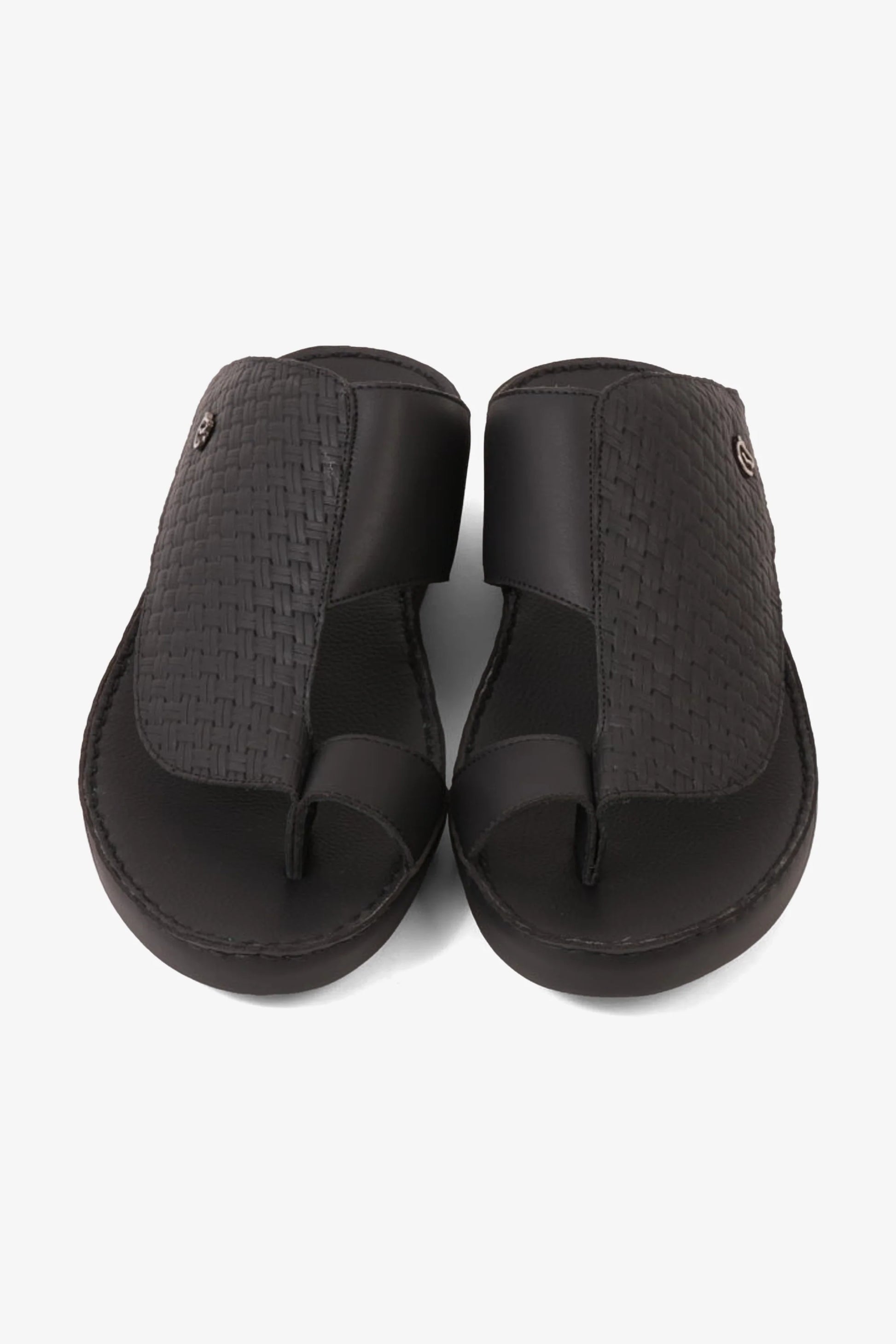 Cavalier Uomo Men's Elite Handcrafted Leather Arabic Sandals Black MSDCV1118