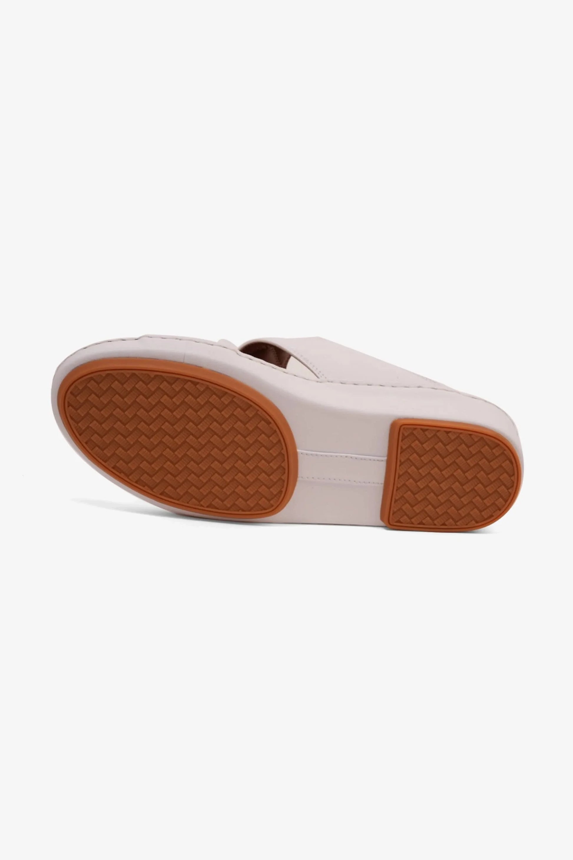 Comfort Plus Men's Luxurious Leather Sandals White MSDCP7012