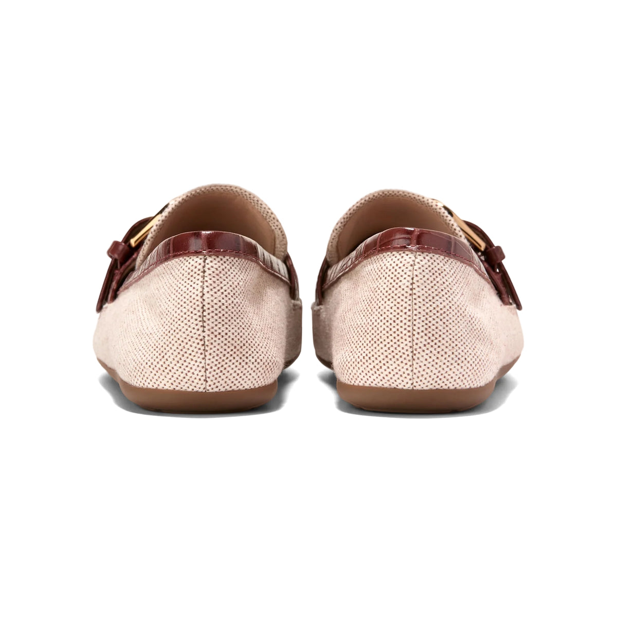 COLE HAAN LADIES GRAND AMBITION ALETTE BUCKLE LOAFERS BEIGE-thumbmail-4