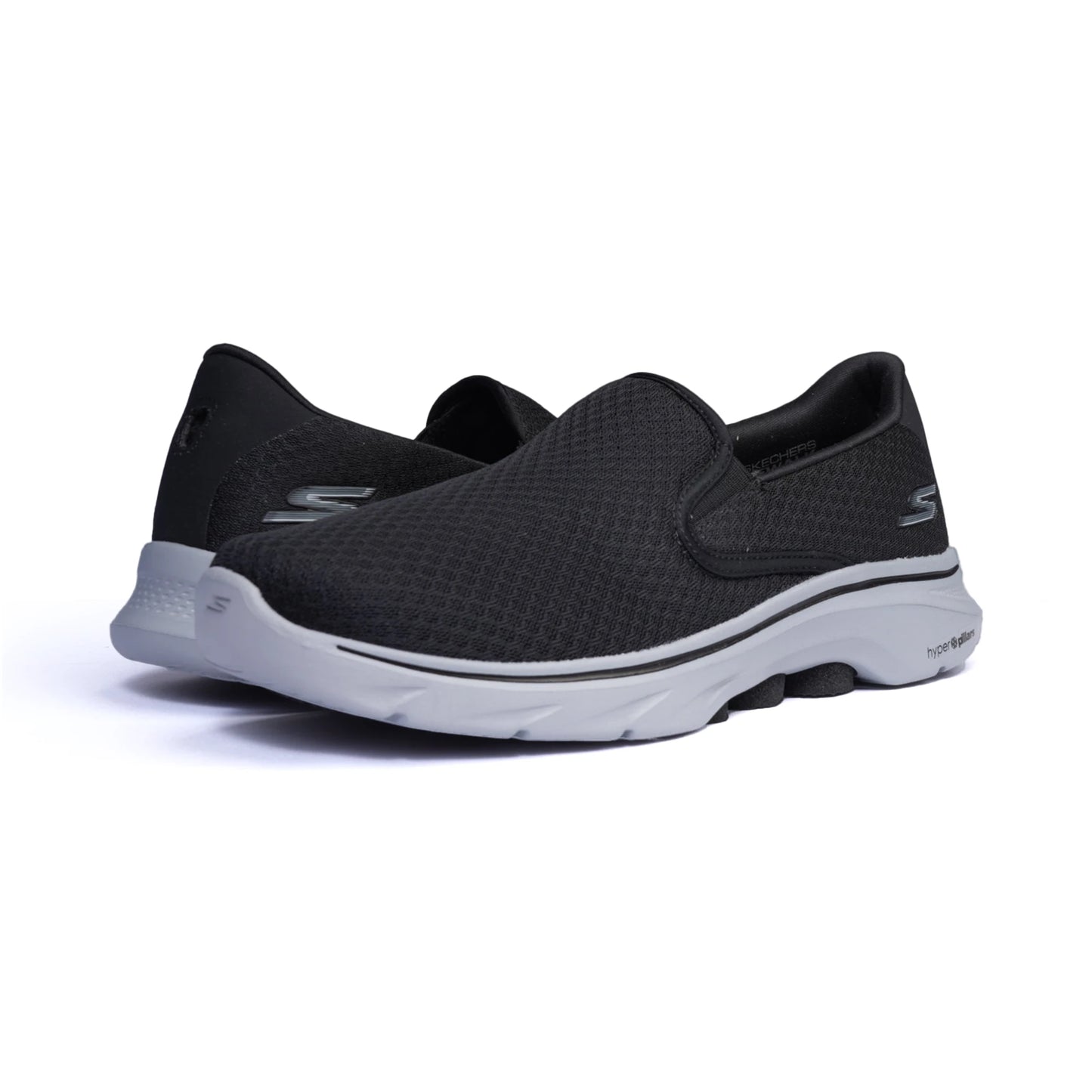 Skechers Go Walk 7 Men Memory Foam Walking Shoes Black-Grey