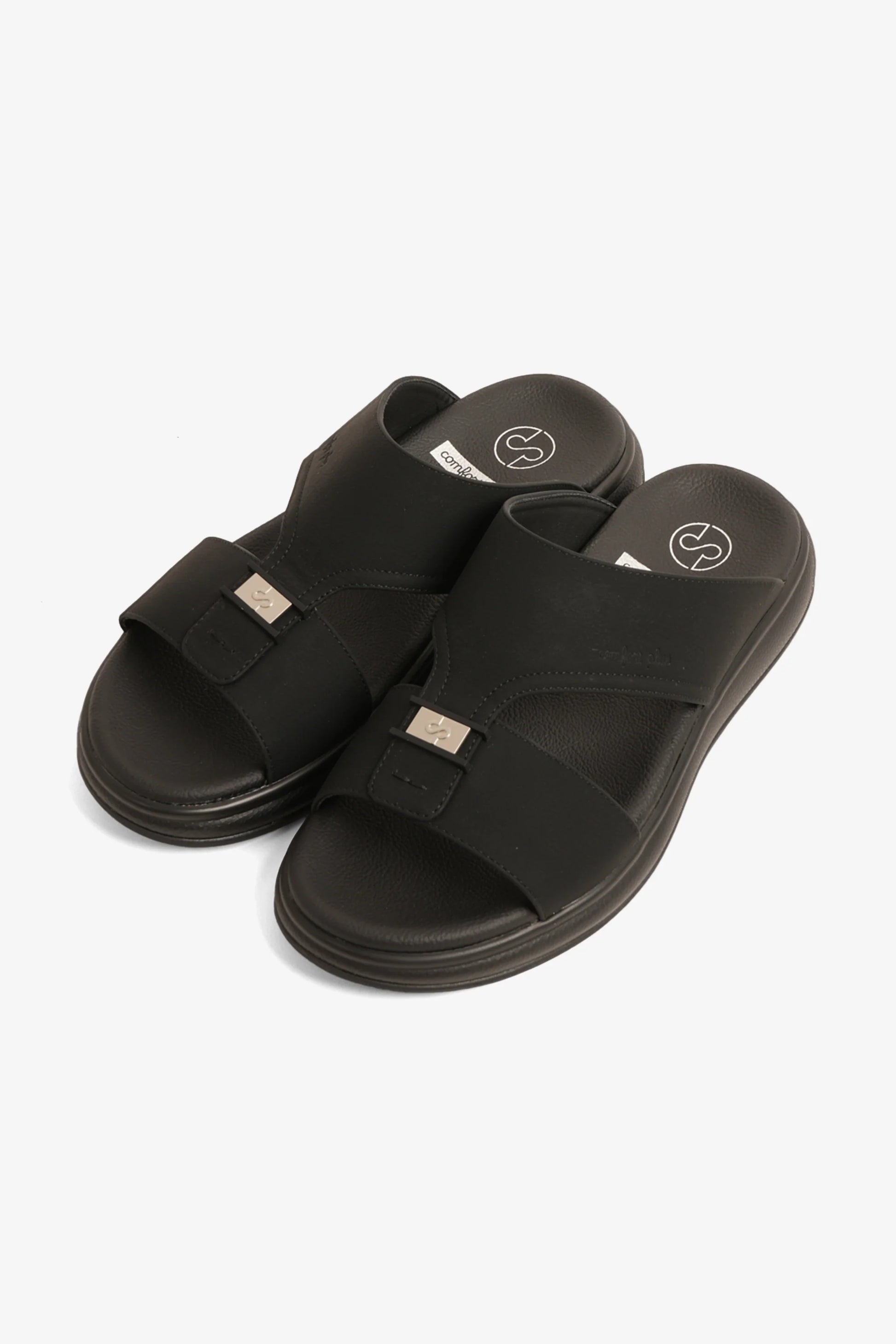 Comfort Plus Men's Super Sleek Sandals Black MSDGBCPTD103