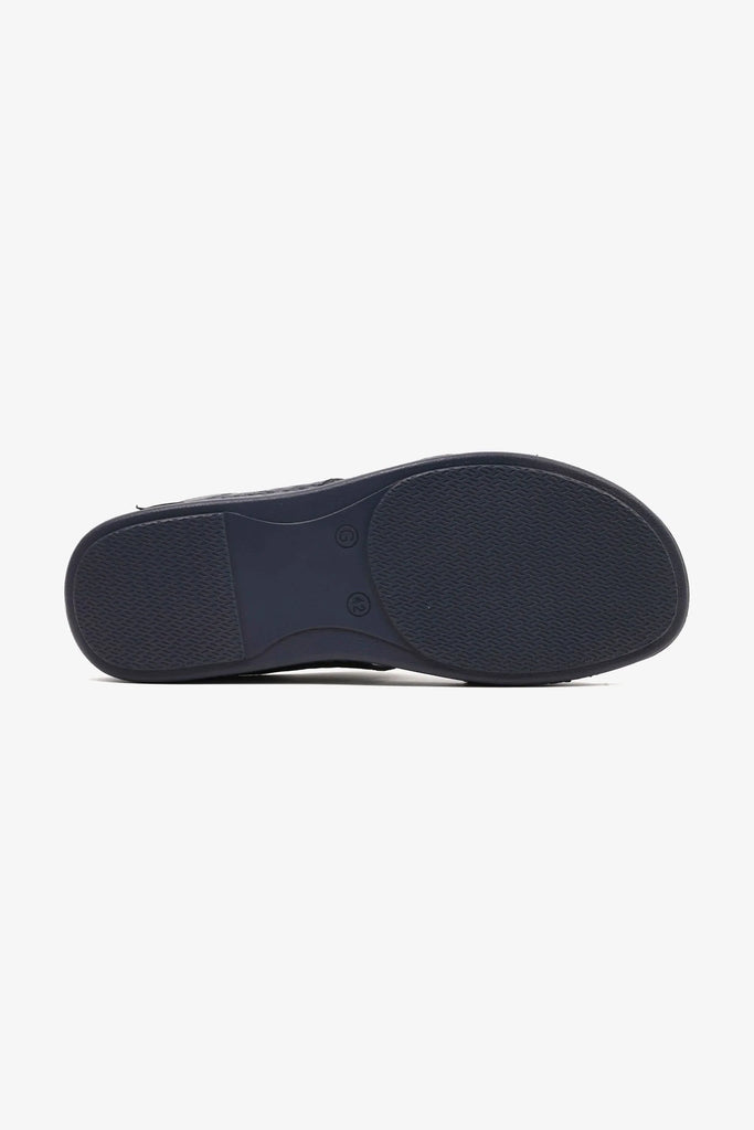 Comfort Plus Men's Ultra Comfort Buckle-Strap Sandals Navy - Seventy7