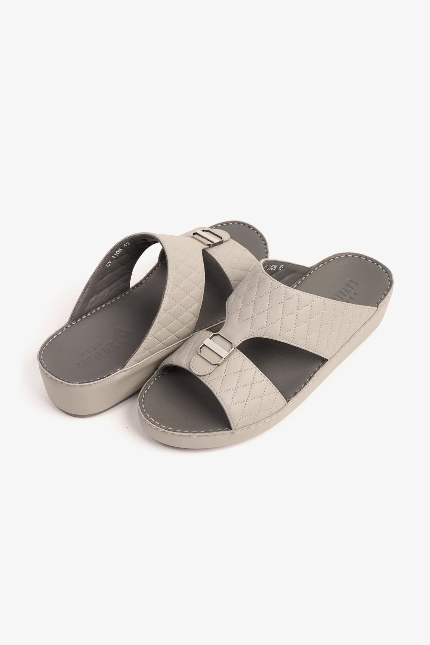 Cavalier Uomo Men's Arabic Sandals Light Grey CV1105