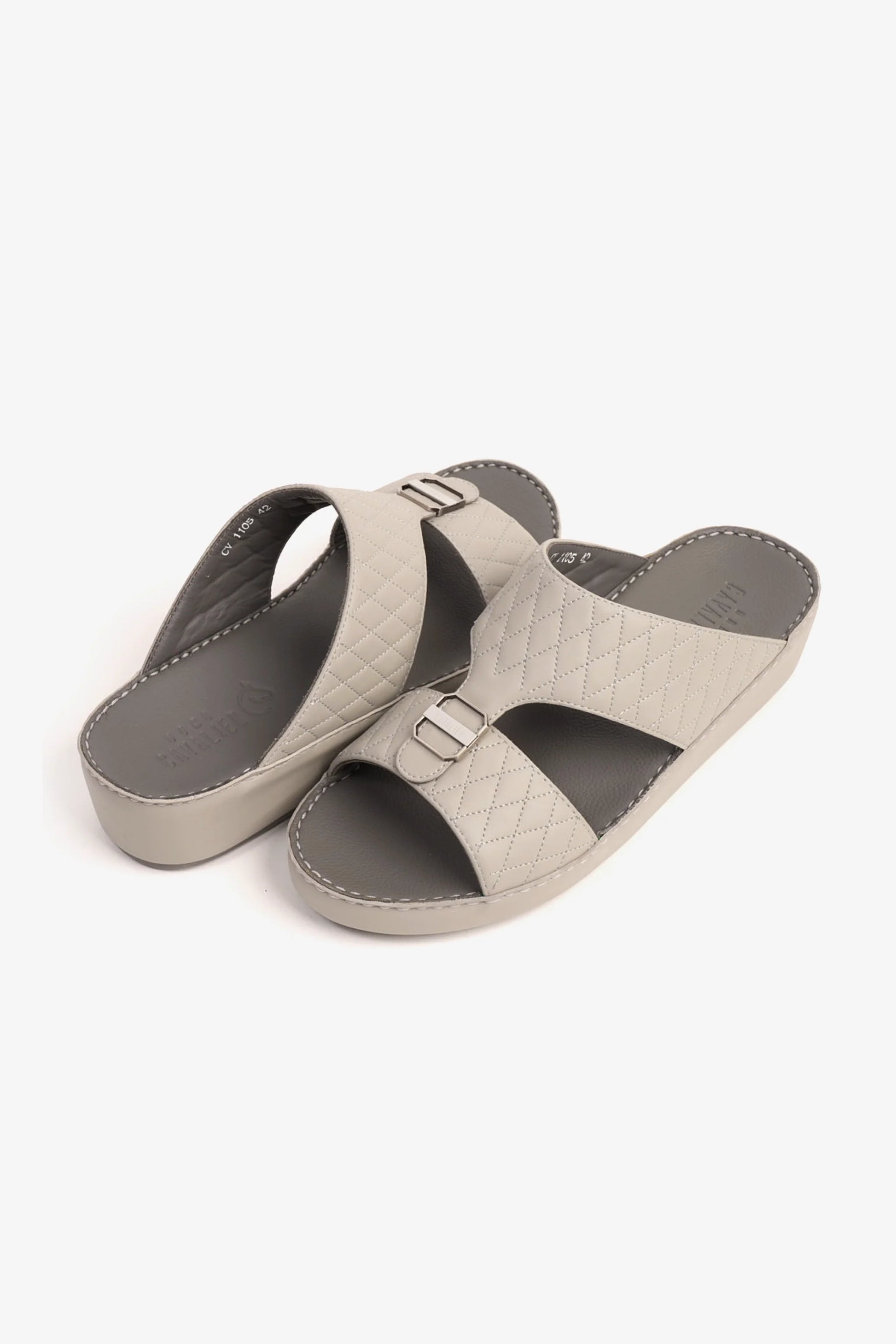 Cavalier Uomo Men's Arabic Sandals Light Grey CV1105