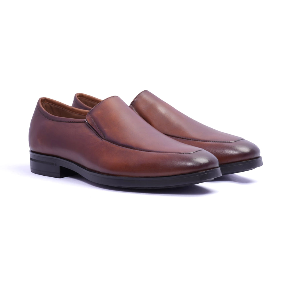 Comfort Plus Classic Leather Loafers For Men's Brown