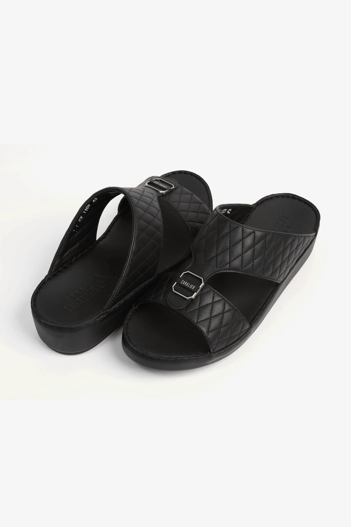 Cavalier Uomo Men's Arabic Sandals Black CV1105
