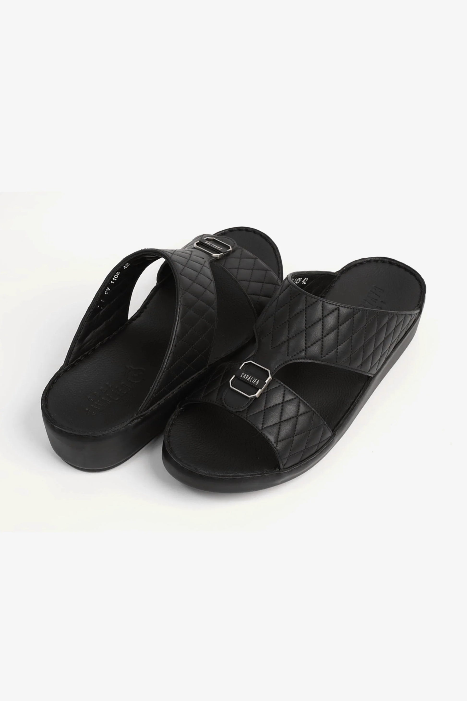 Cavalier Uomo Men's Arabic Sandals Black CV1105