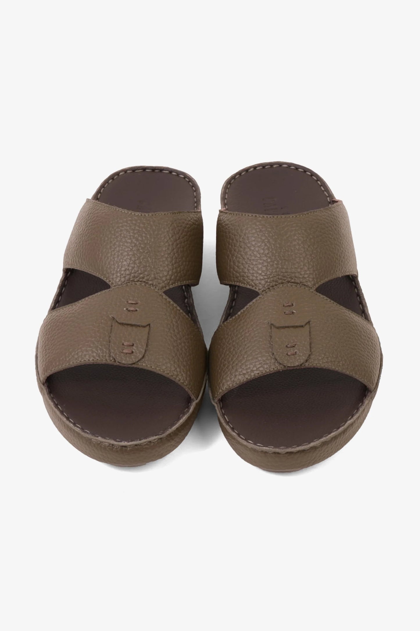 Cavalier Uomo Men's Elite Traditional Leather Arabic Sandals Olive MSDCV1117