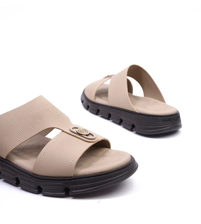 COMFORT PLUS MENS SANDALS  -  CP1006 MANDORLA - Seventy7