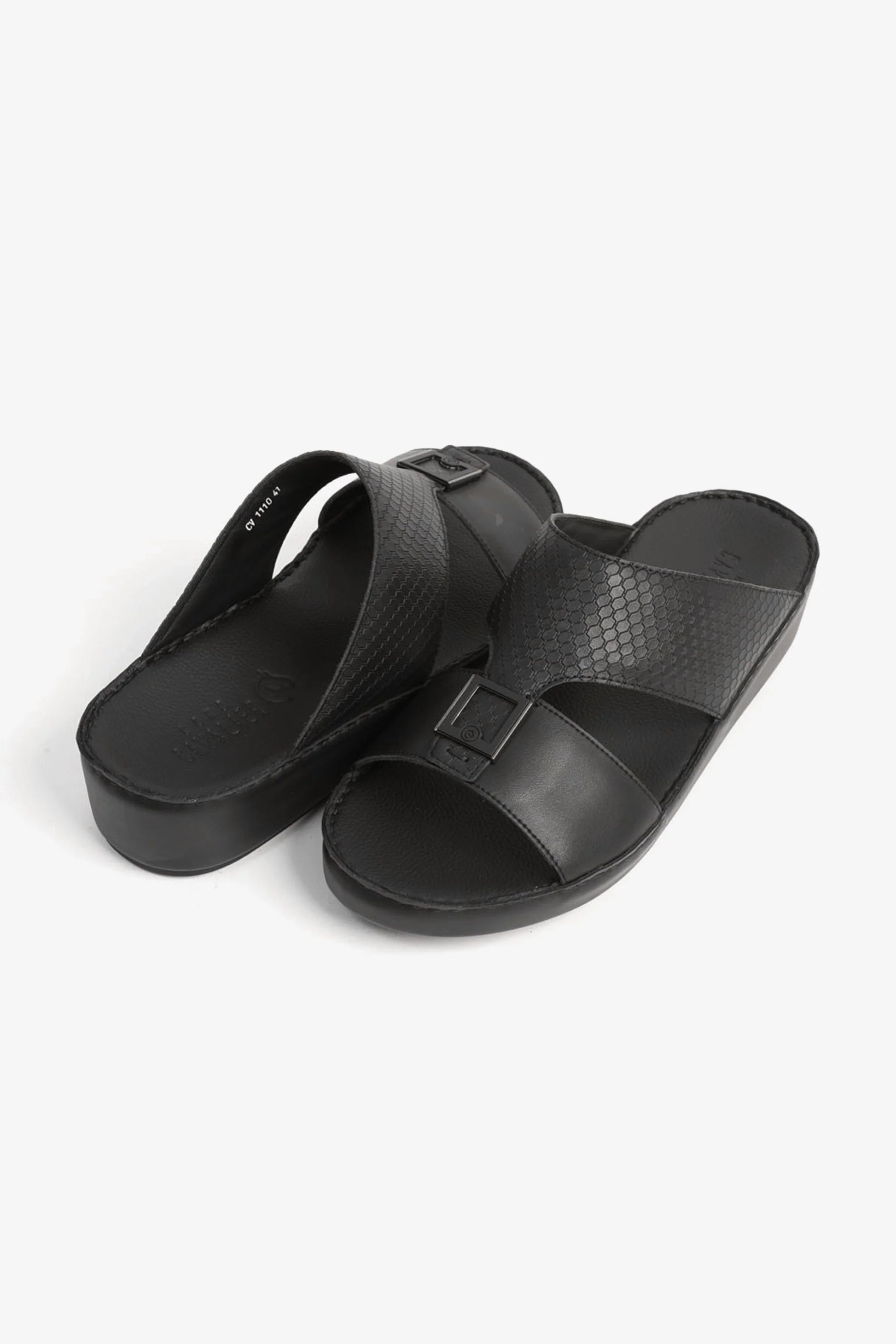 Cavalier Uomo Men's Arabic Sandals Black CV1110