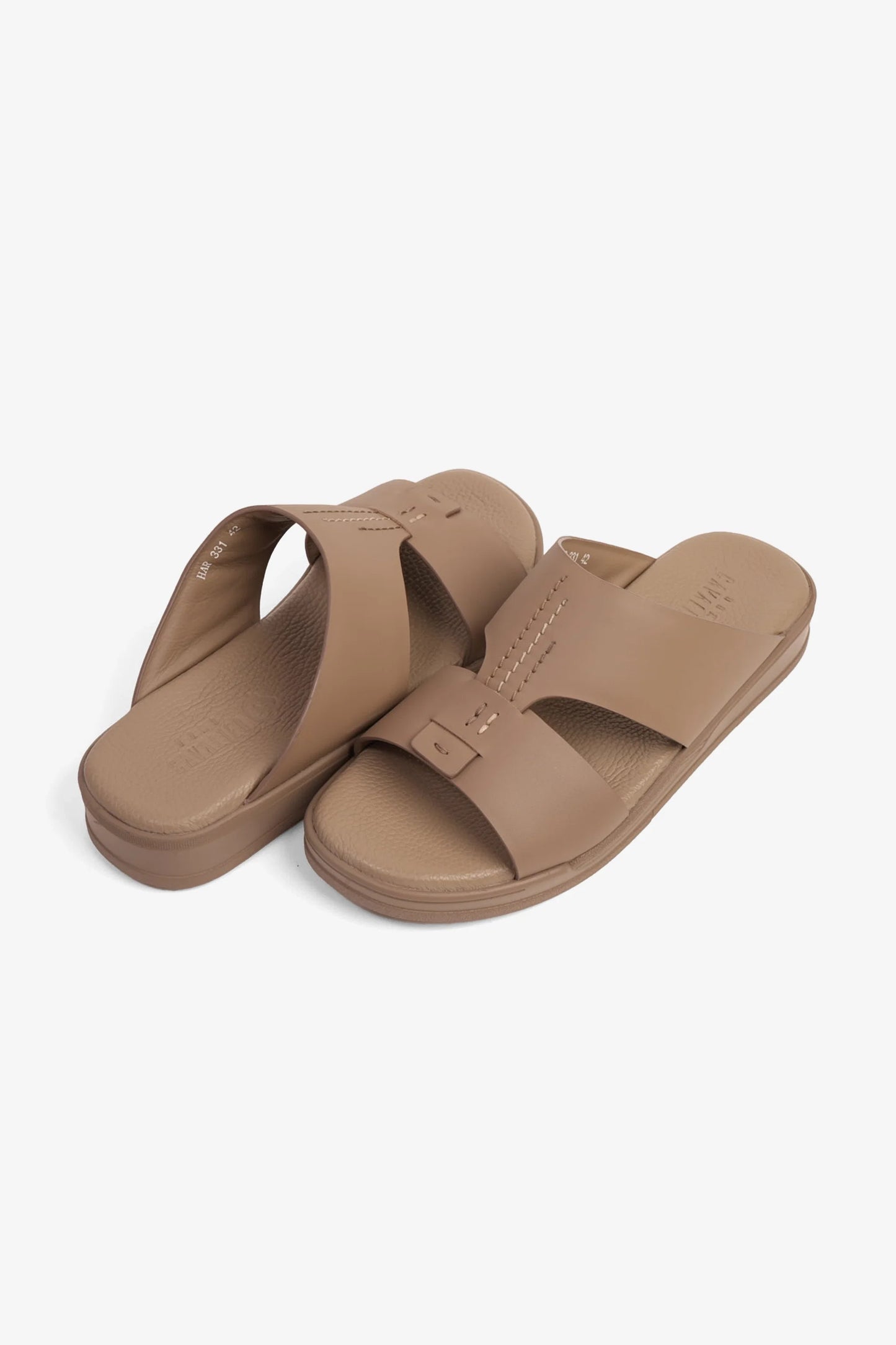 Cavalier Uomo Men's Leather Sandals Earth MSDCVHAR331