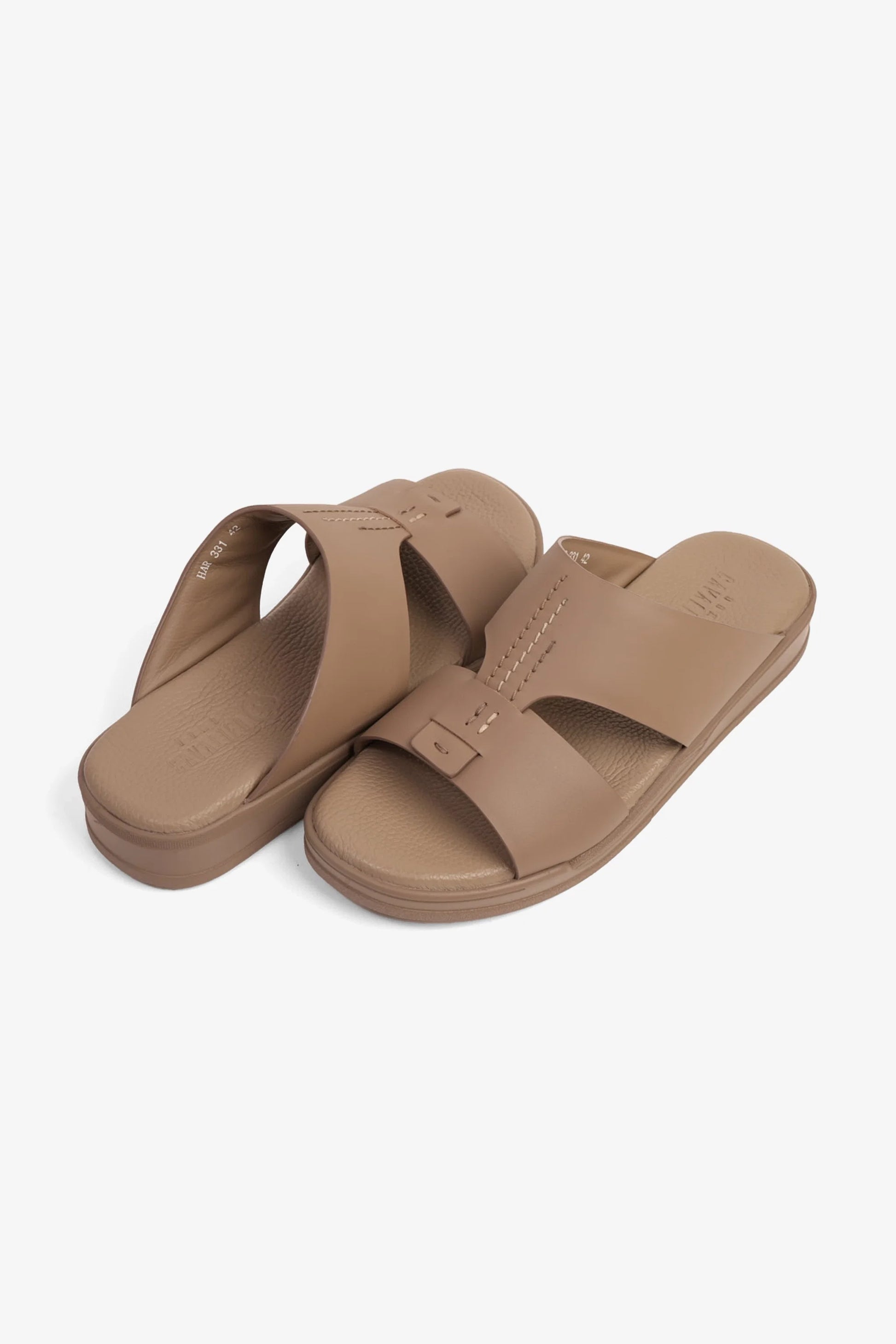 Cavalier Uomo Men's Leather Sandals Earth MSDCVHAR331