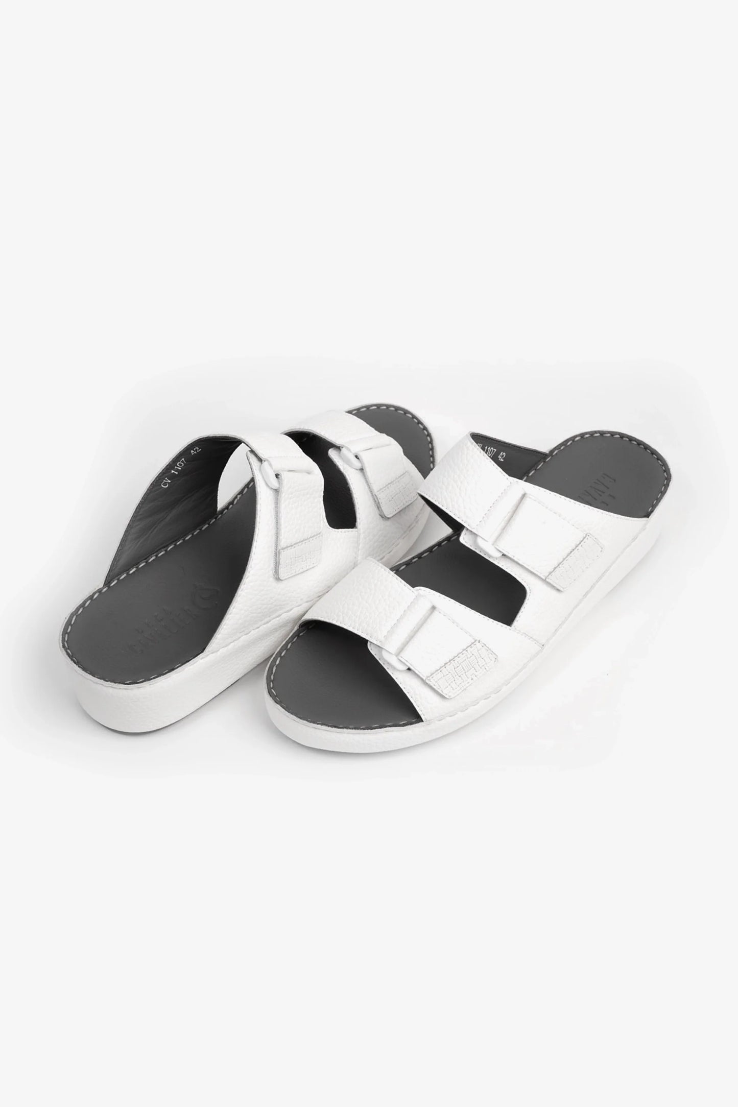 Cavalier Uomo Men's Arabic Sandals White MSDCV1107