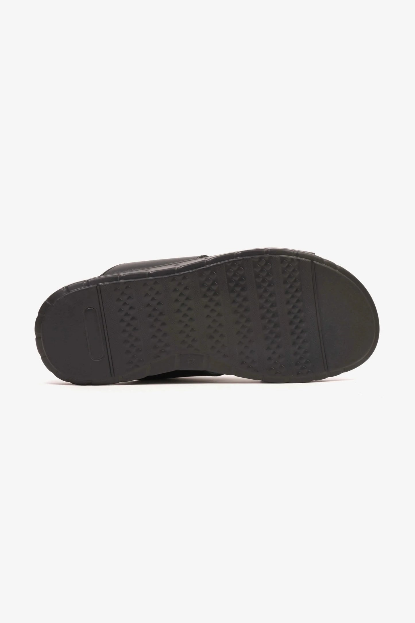 Comfort Plus Men's Quilted Leather Sandals Black MSDCP202