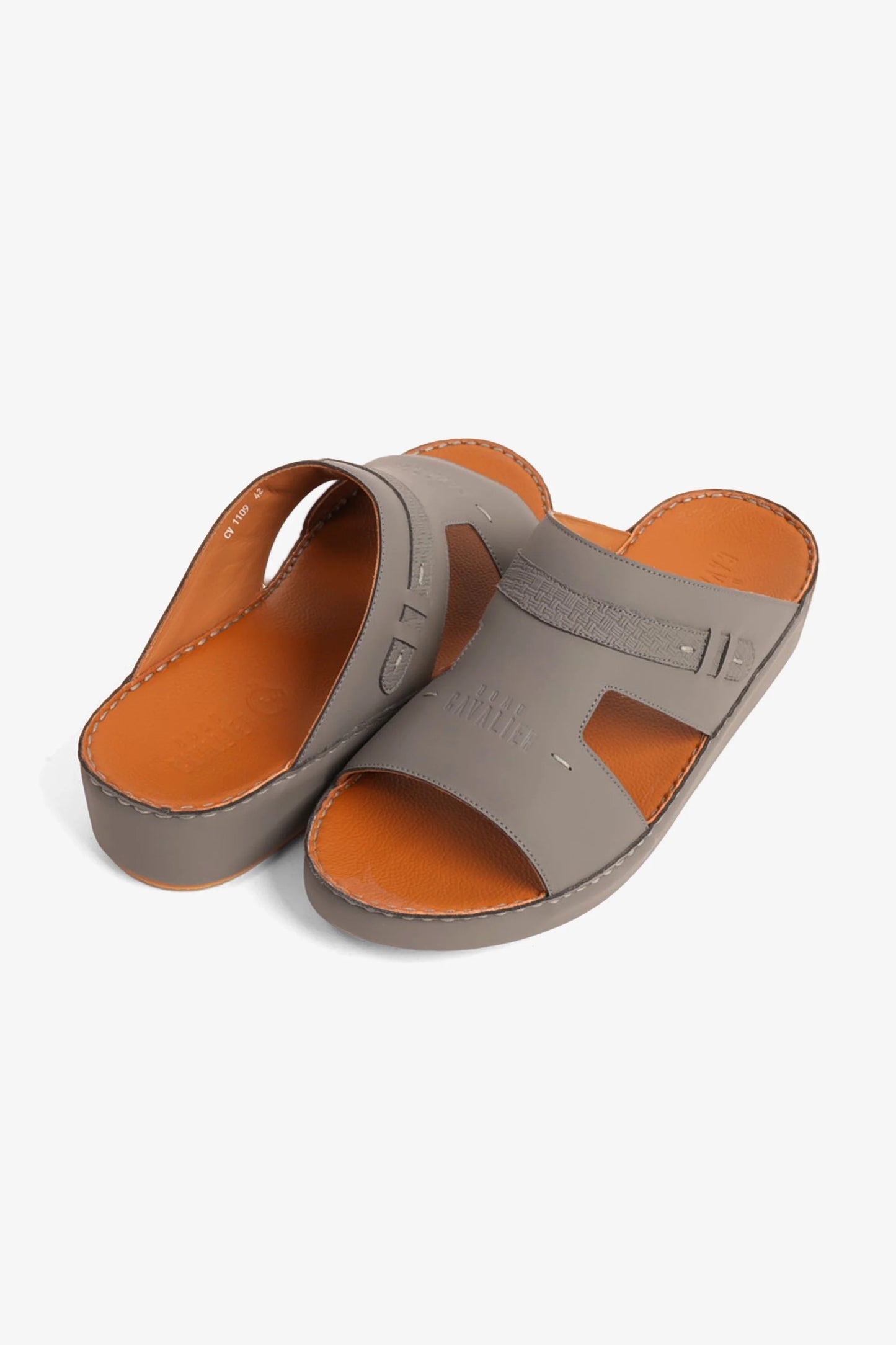 Cavalier Uomo Men's Classic Arabic Sandals Grey MSDCV1109
