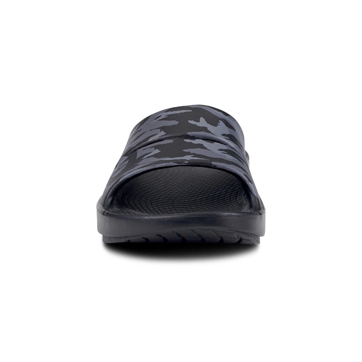 OOFOS UNISEX OOAHH SPORT SLIDE SANDAL - BLACK WATER CAMO