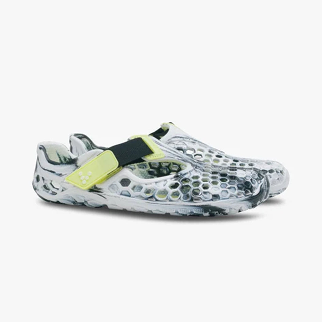 Vivobarefoot Ultra Bloom Kids Obsidian White - Sole Therapy