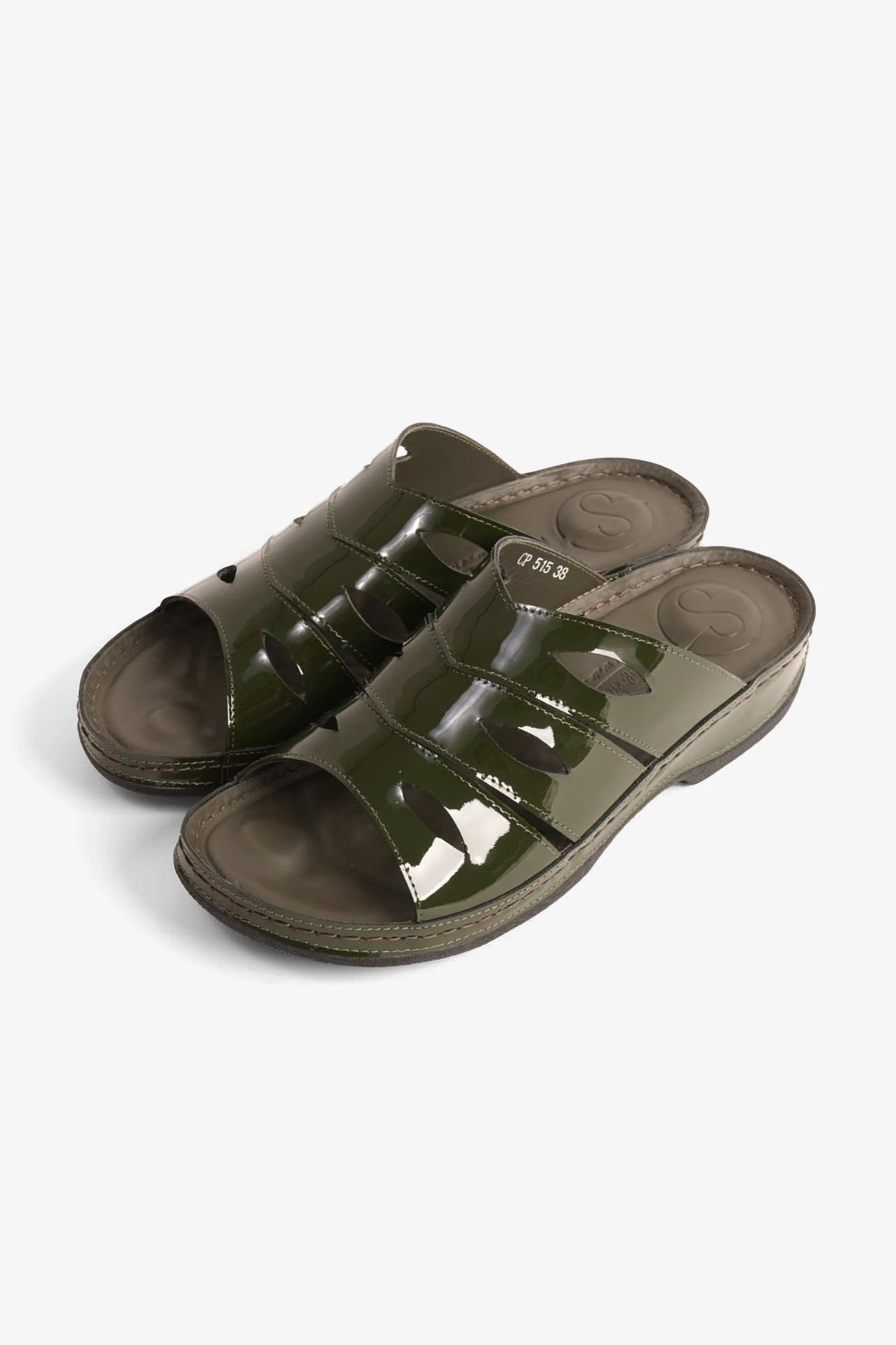 Comfort Plus Women's Mid Heel Sandals Olive CP515