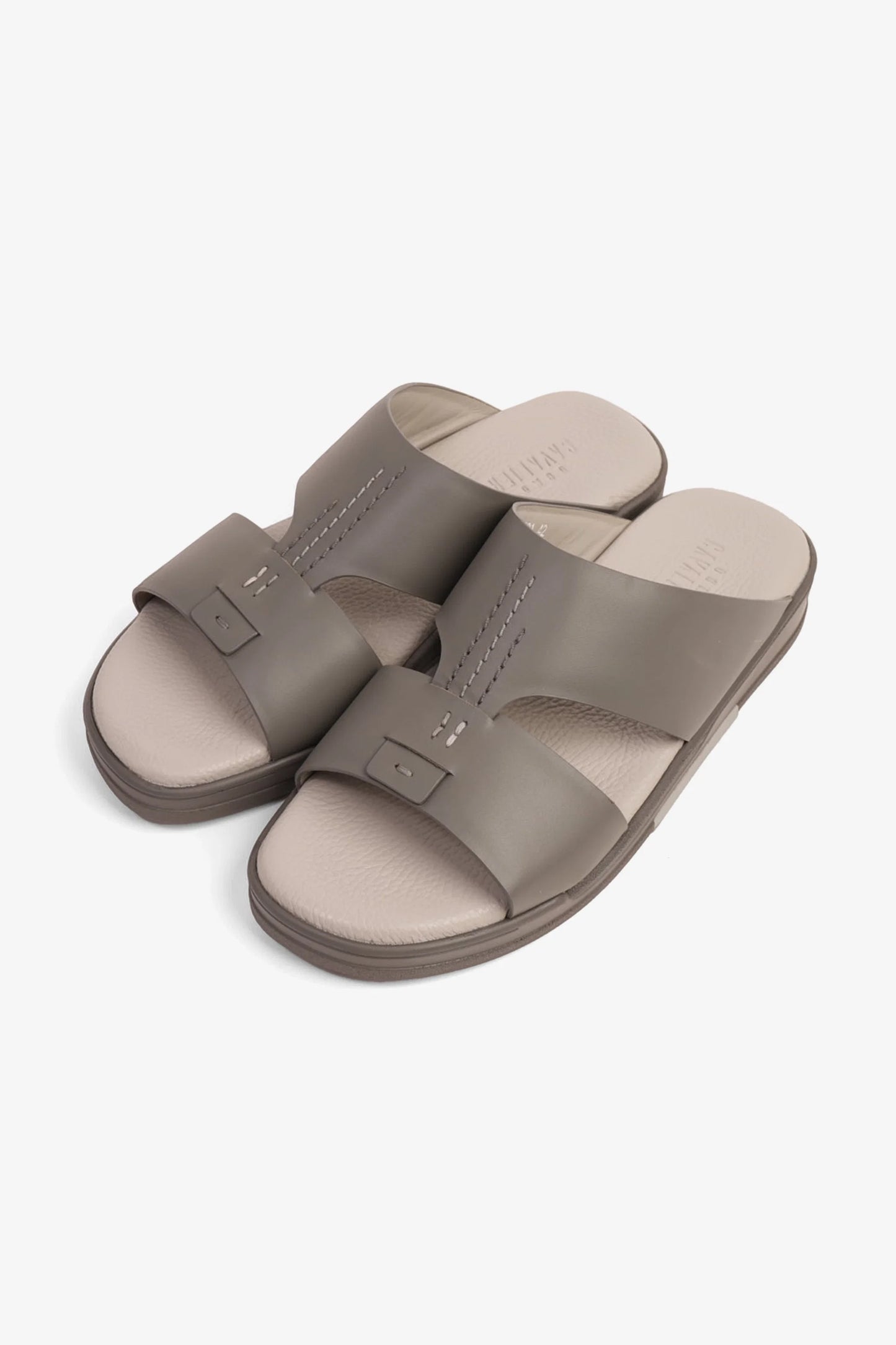 Cavalier Uomo Men's Leather Sandals Dark-Grey MSDCVHAR331