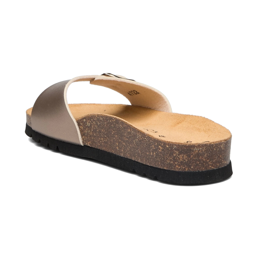 Scholl ESTELLE LAMINATED Flat Sandals TAUPE