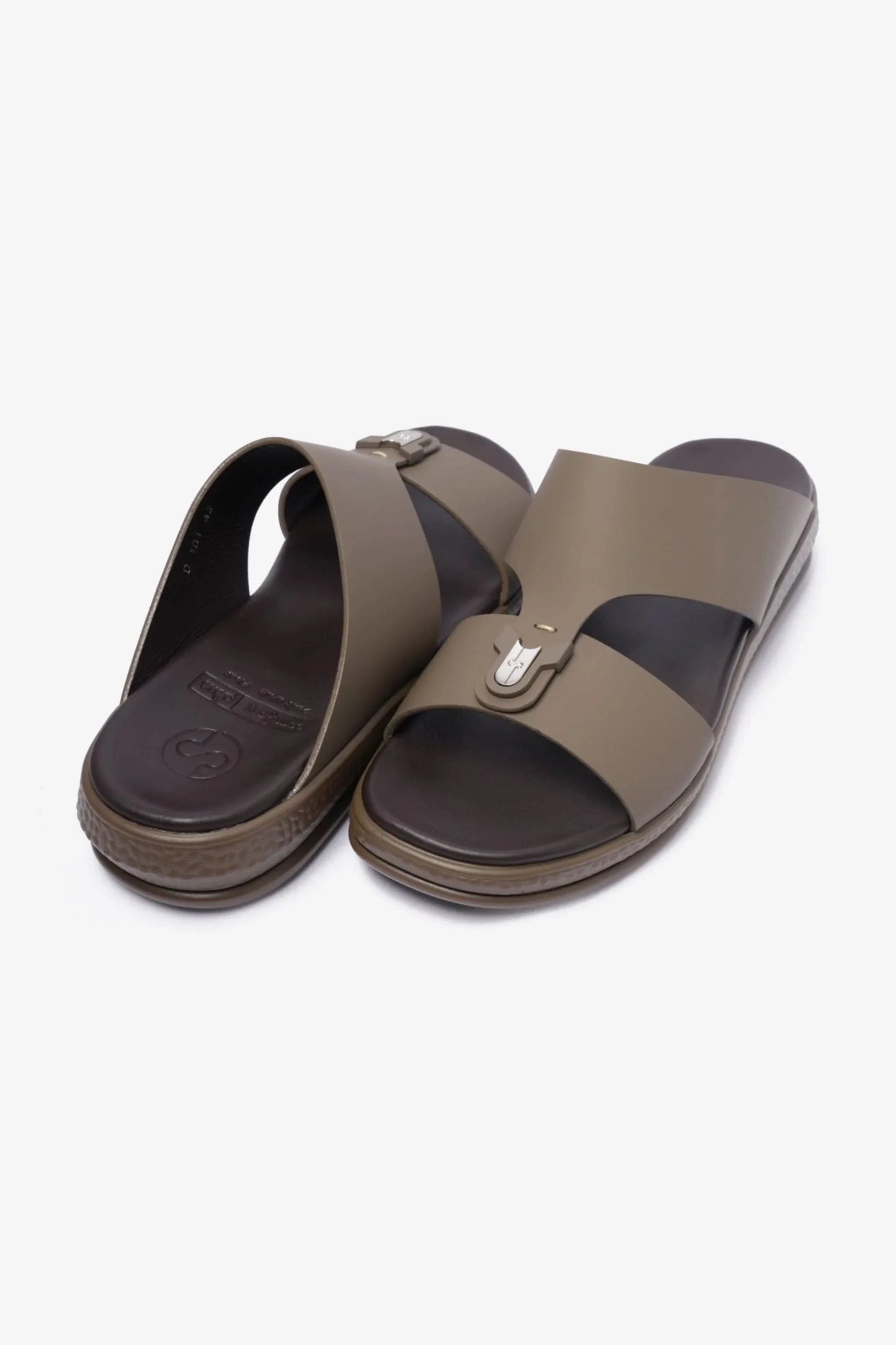 Comfort Plus Men's Leather Sandals Truffle MSDCPD101