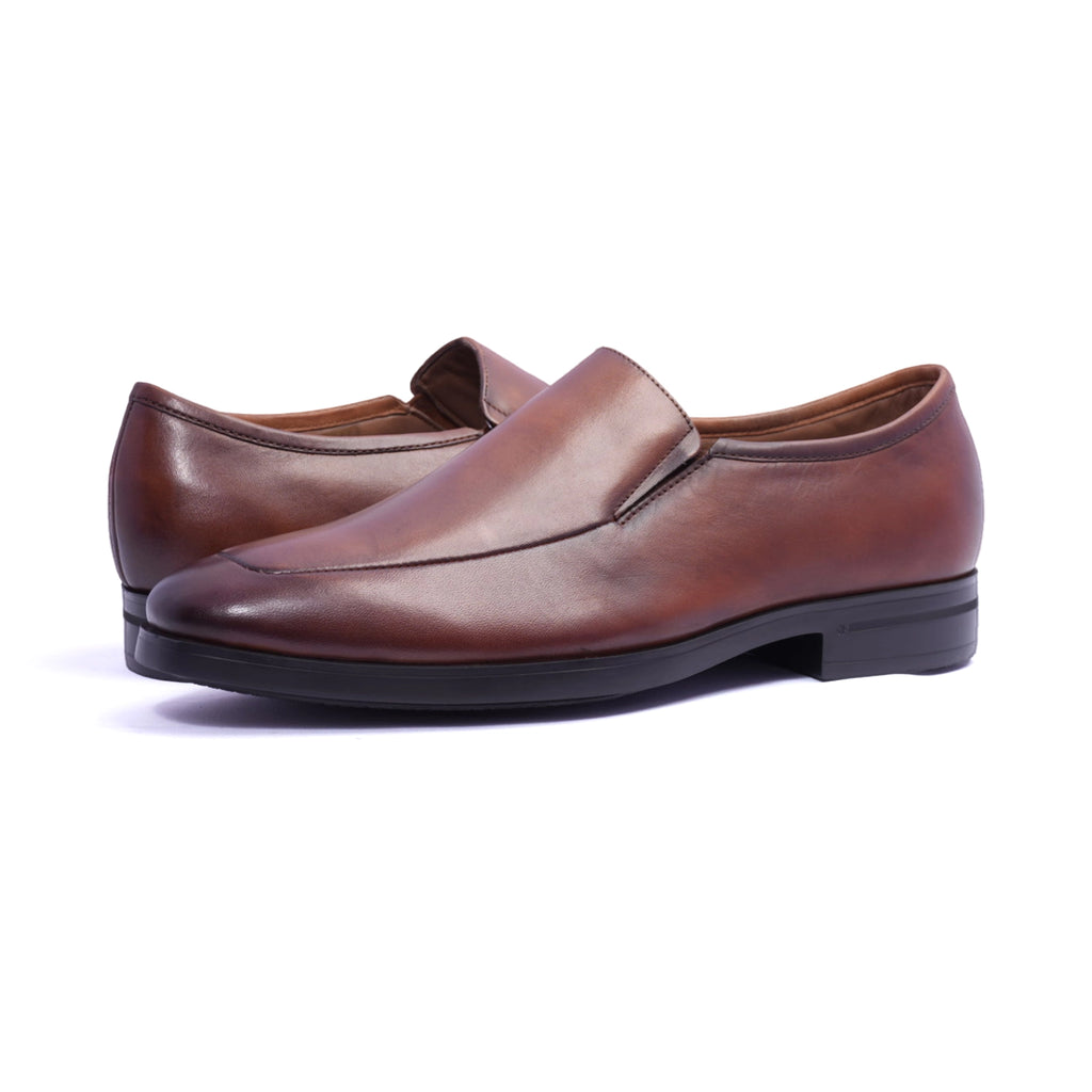 Comfort Plus Classic Leather Loafers For Men's Brown