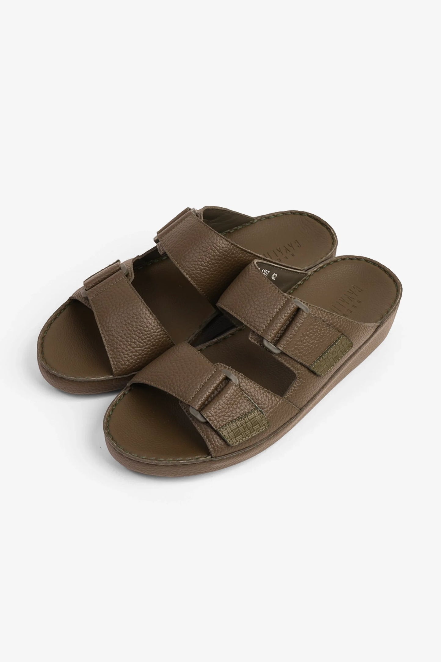 Cavalier Uomo Men's Arabic Sandals Olive MSDCV1107