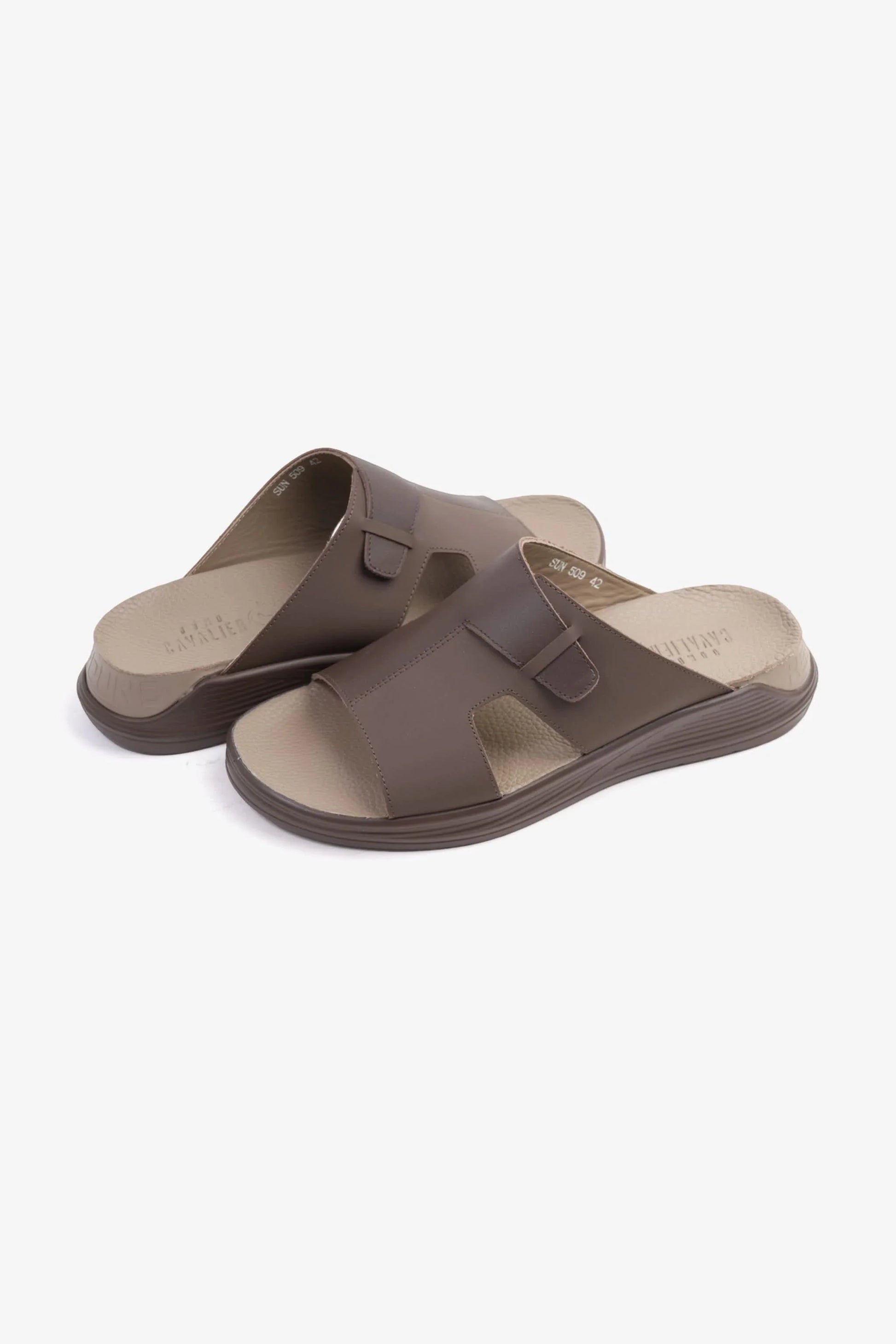 Cavalier Uomo Men's Classic Traditional Arabic Sandals Brown MSDCVSUN509
