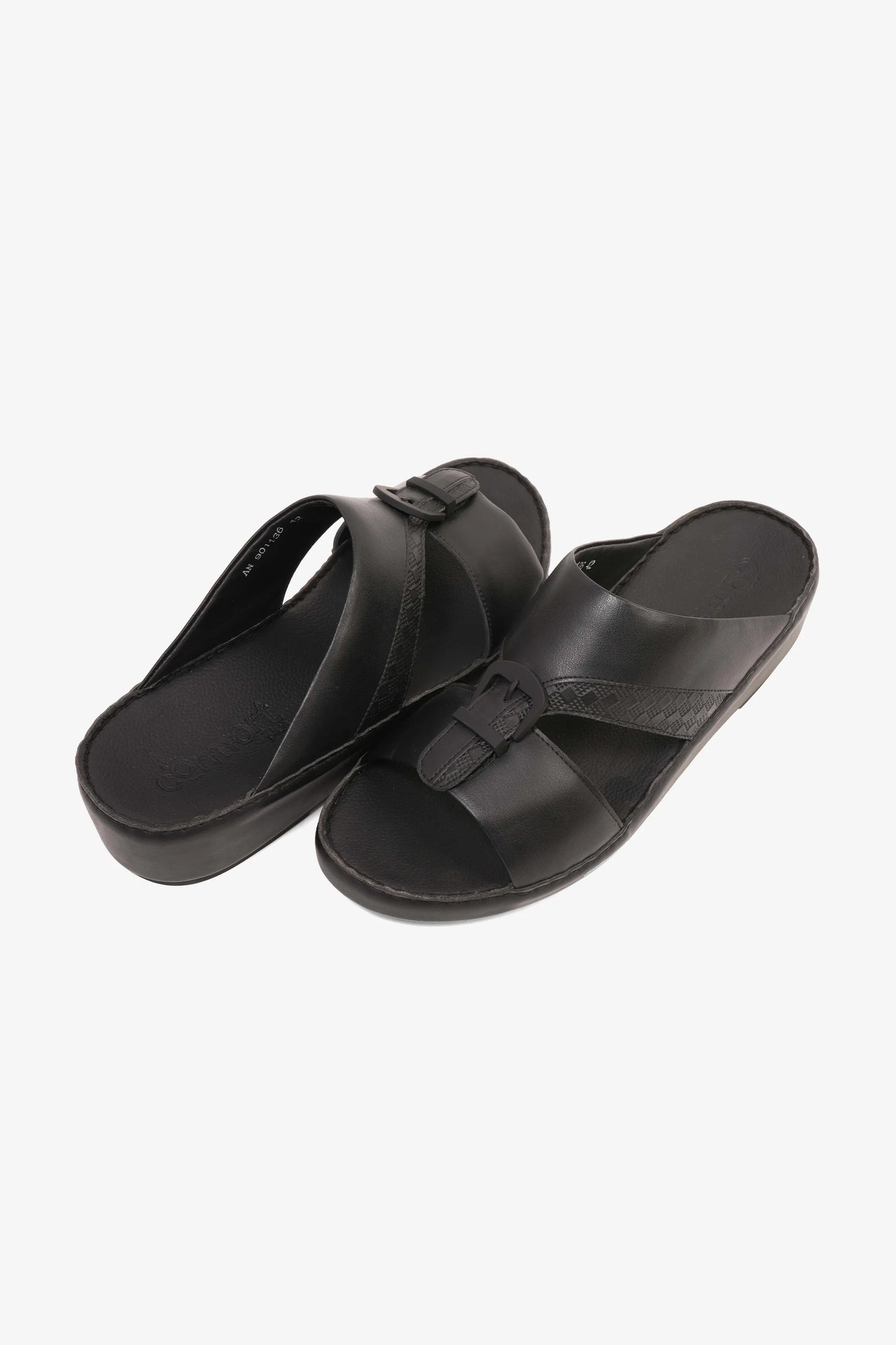 Comfort Plus Men's Traditional Style Sandals Black MSDCP901136