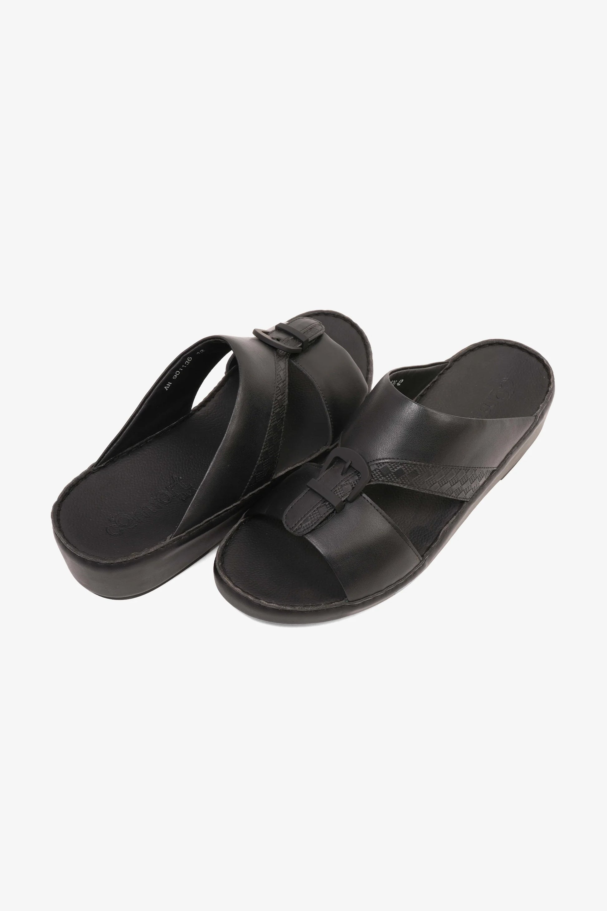 Comfort Plus Men's Traditional Style Sandals Black MSDCP901136