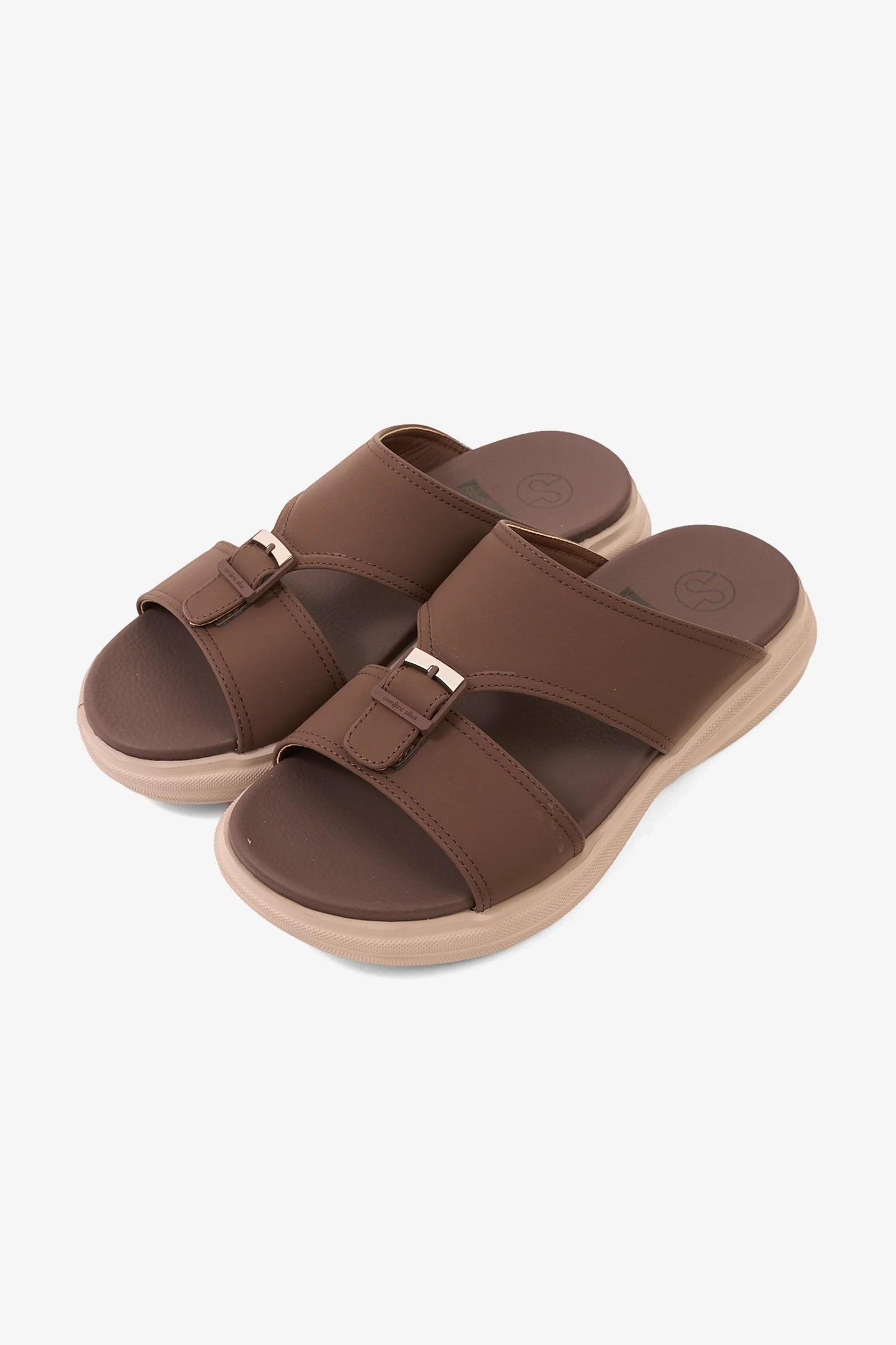 Comfort Plus Men's Infinite Comfort Arabic Sandals Coffee MSDGBCPDN102