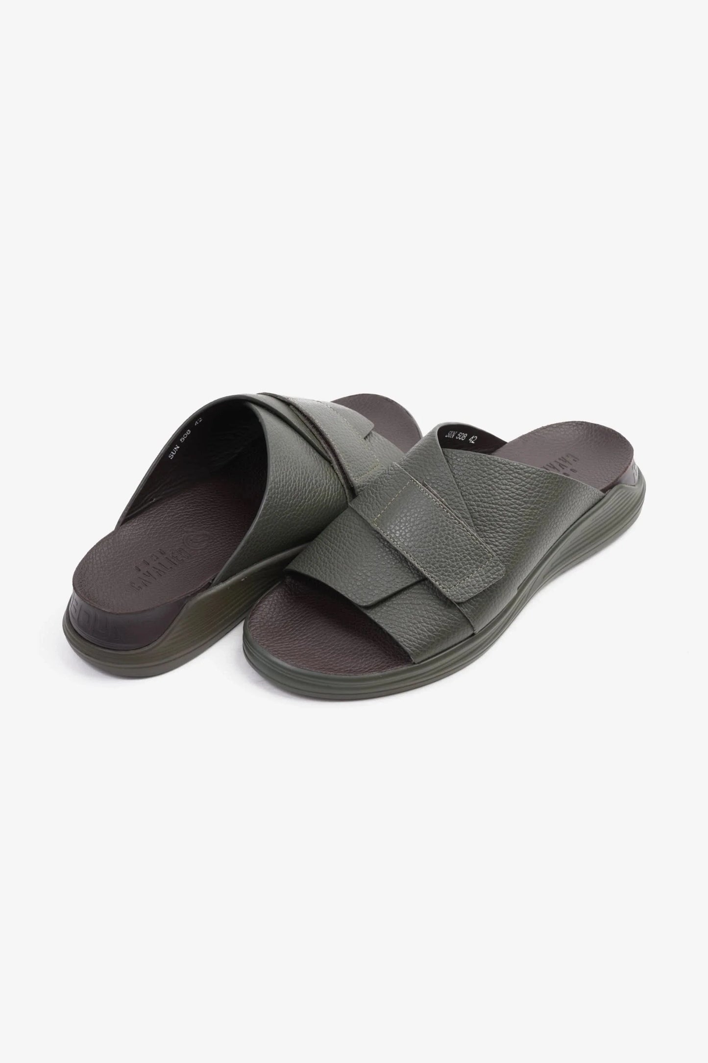 Cavalier Uomo Men's Strappy Sandals Olive MSDCVSUN508