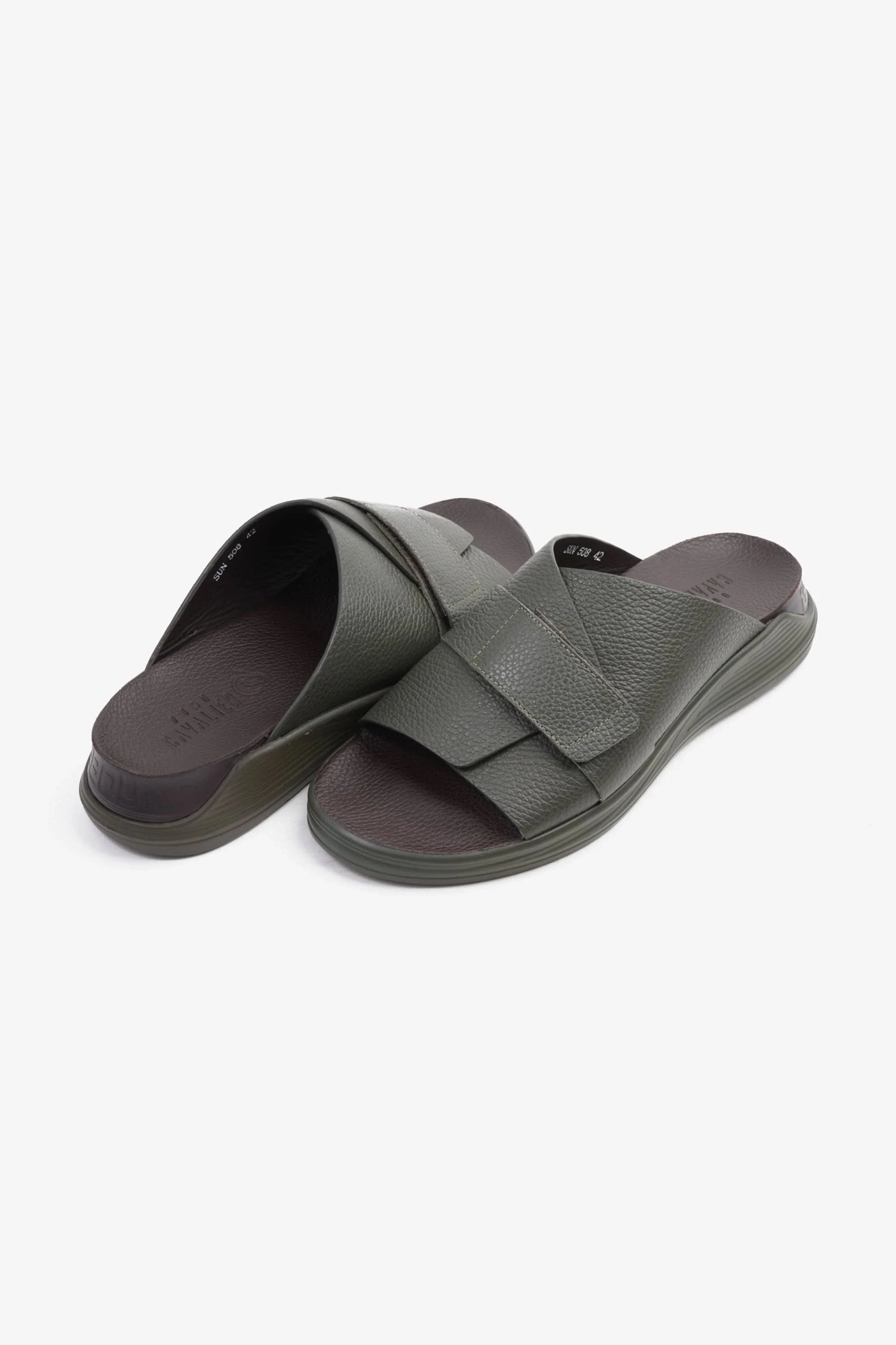Cavalier Uomo Men's Strappy Sandals Olive MSDCVSUN508