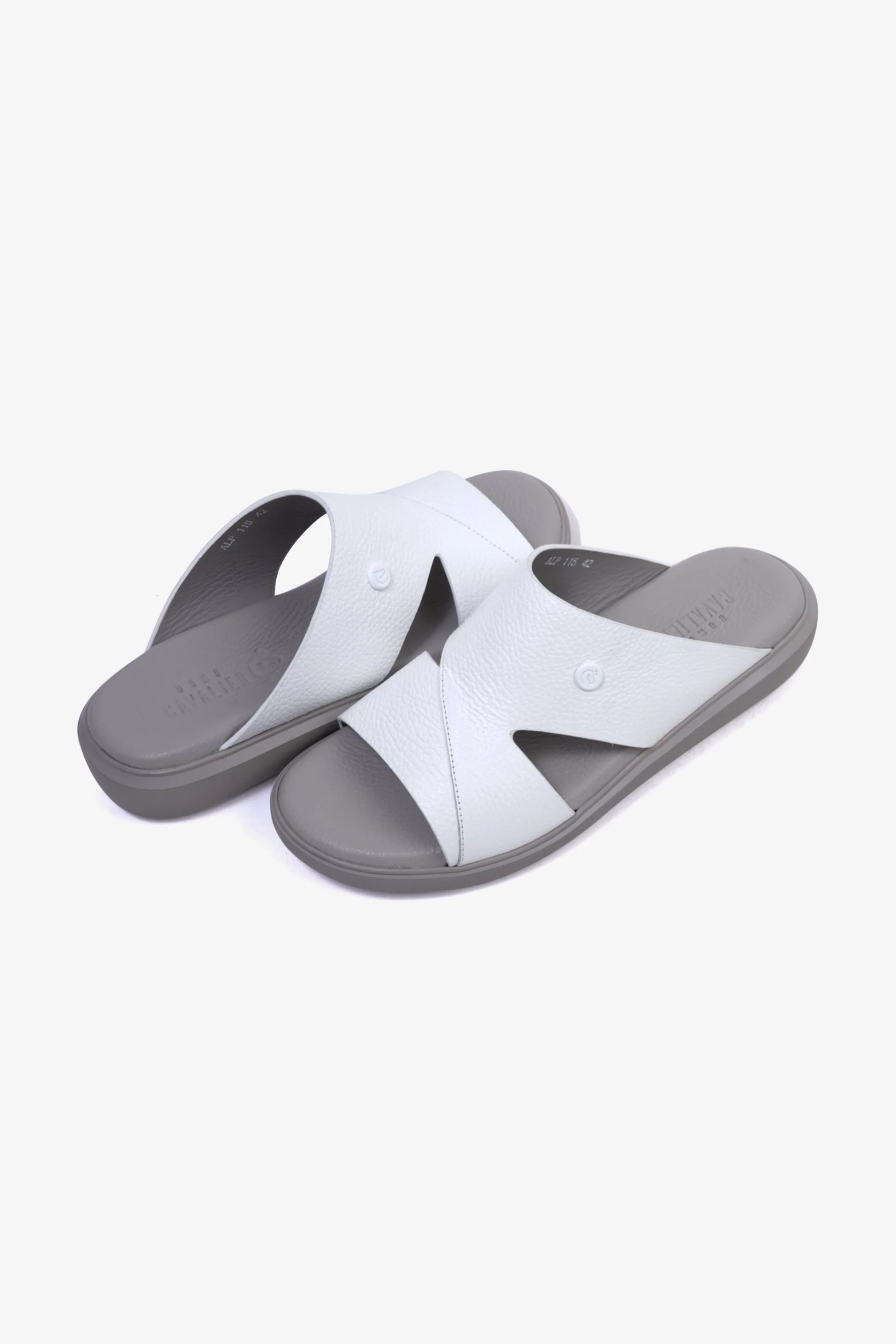 Cavalier Uomo Men's Sandals White MSDCVALP115