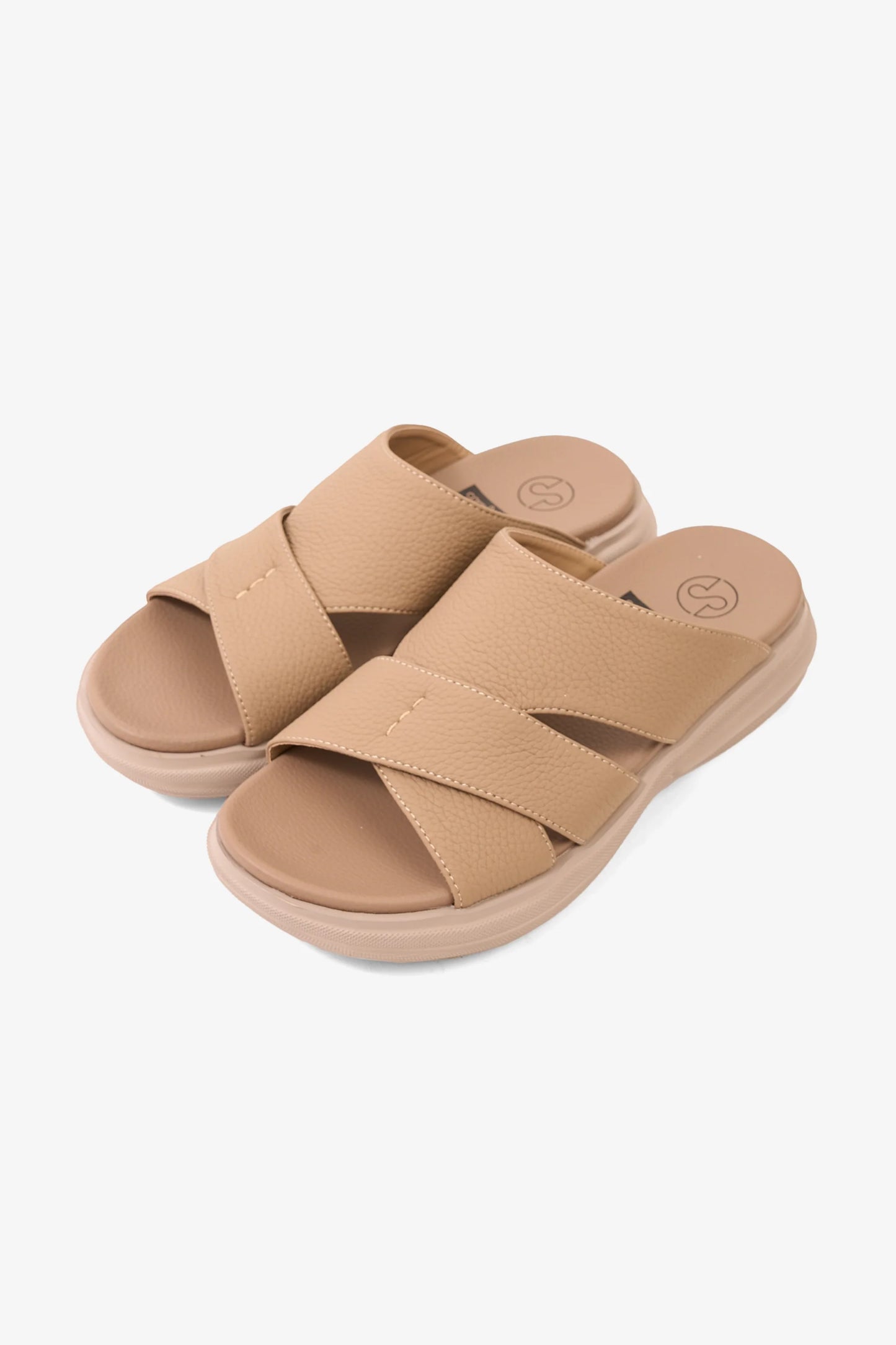 Comfort Plus Men's Cloud Step Arabic Sandals Khaki MSDGBCPDN103