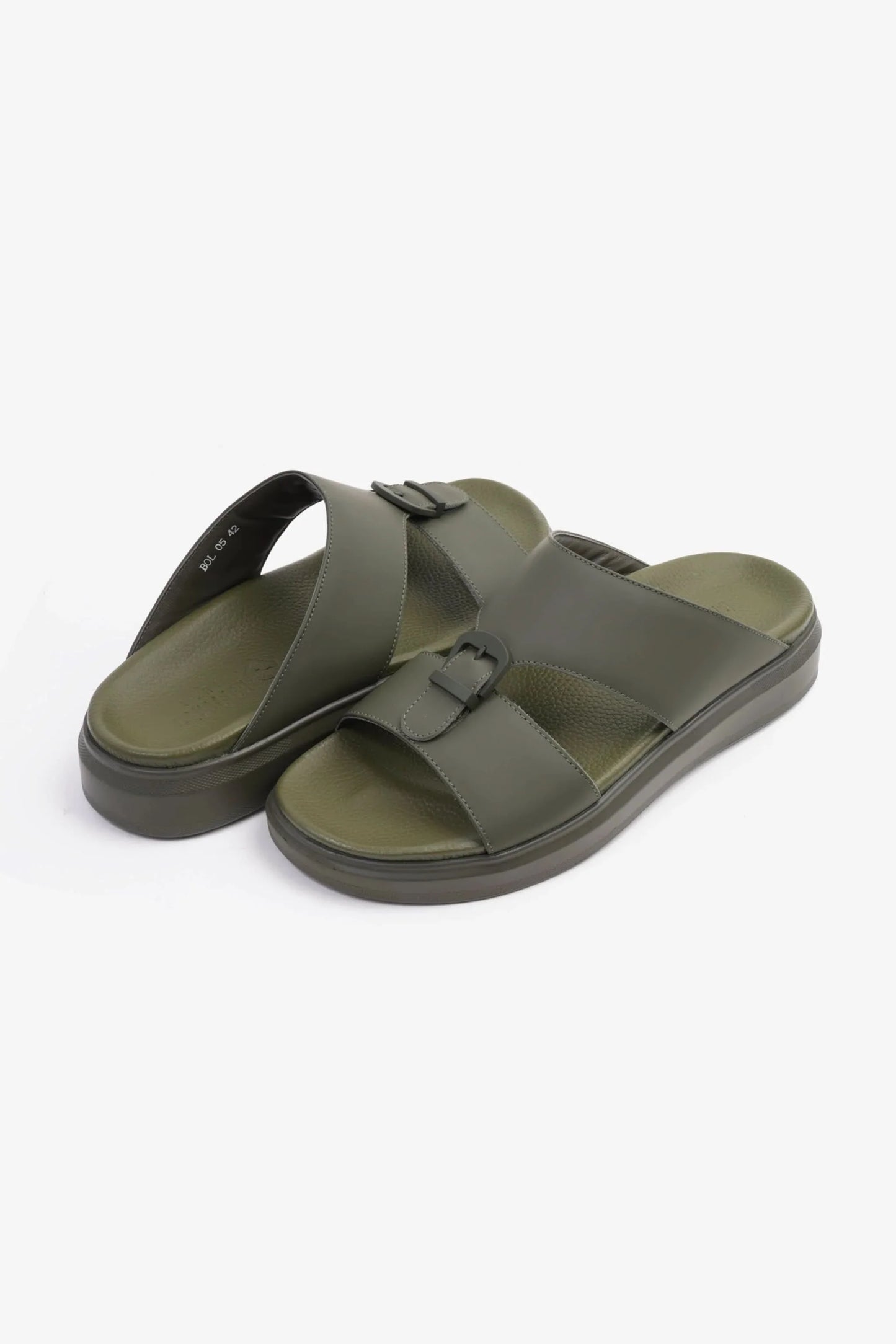 Cavalier Uomo Men's Arabic Classic Trim Extra Cushioned Sandals Olive MSDCVBOL05