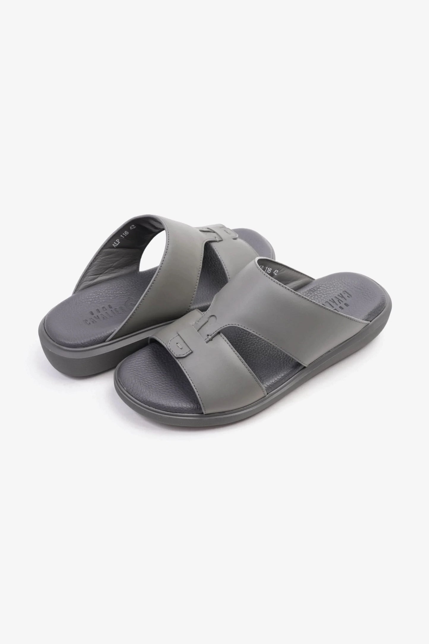 Cavalier Uomo Men's Comfortable Slip-On Sandals Grey MSDCVALP116