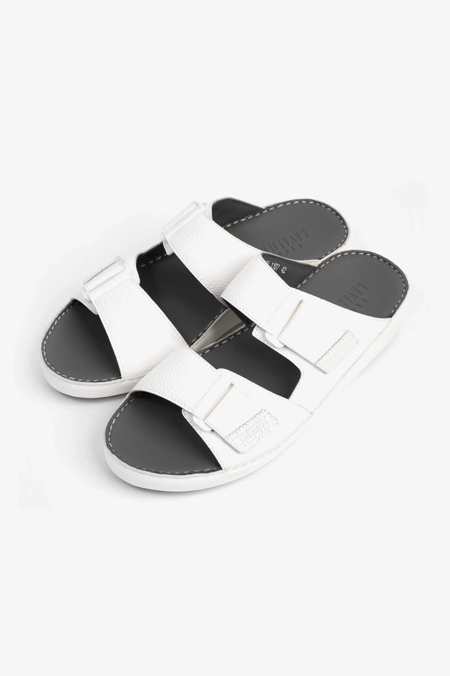 Cavalier Uomo Men's Arabic Sandals White MSDCV1107