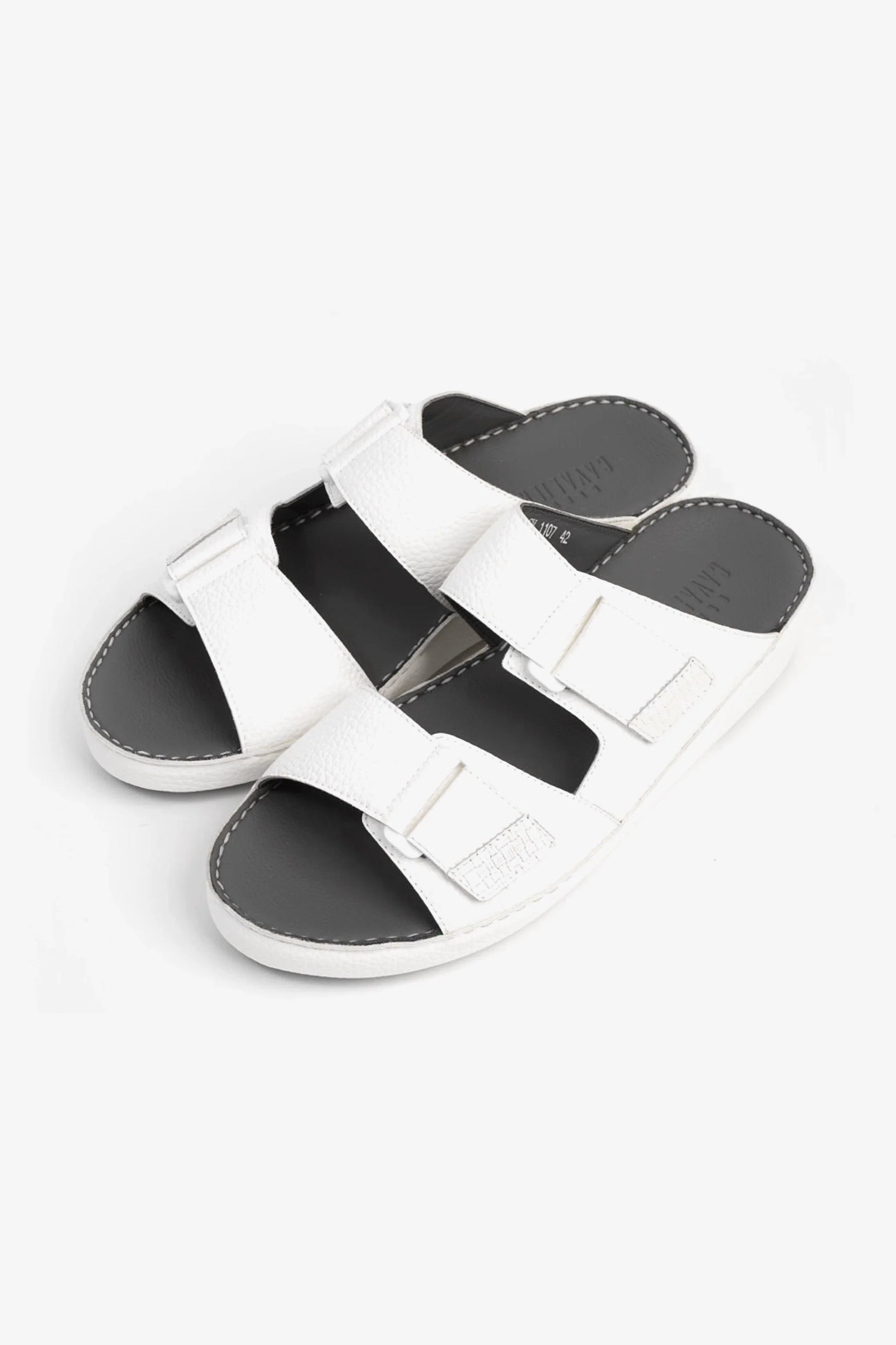 Cavalier Uomo Men's Arabic Sandals White MSDCV1107