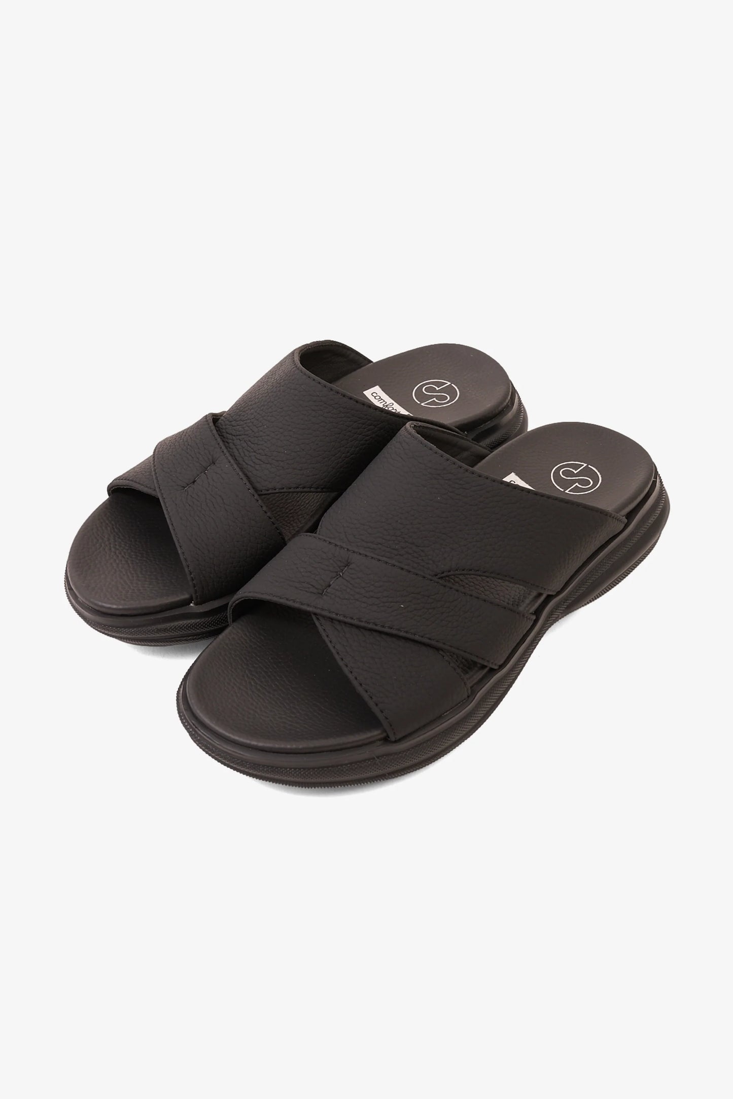 Comfort Plus Men's Cloud Step Arabic Sandals Black MSDGBCPDN103