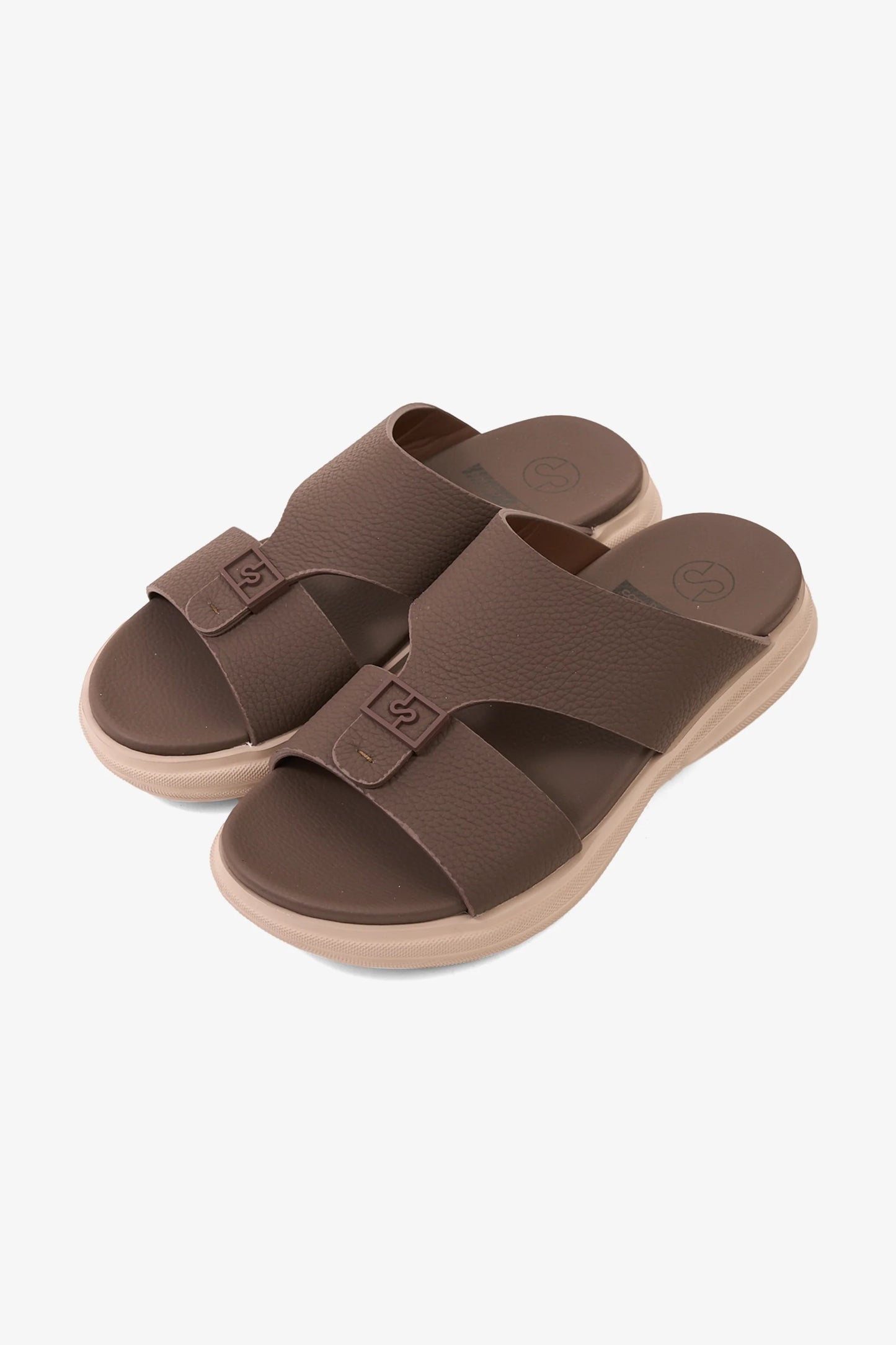 Comfort Plus Men's Signature Step Arabic Sandals Coffee MSDGBCPDN106