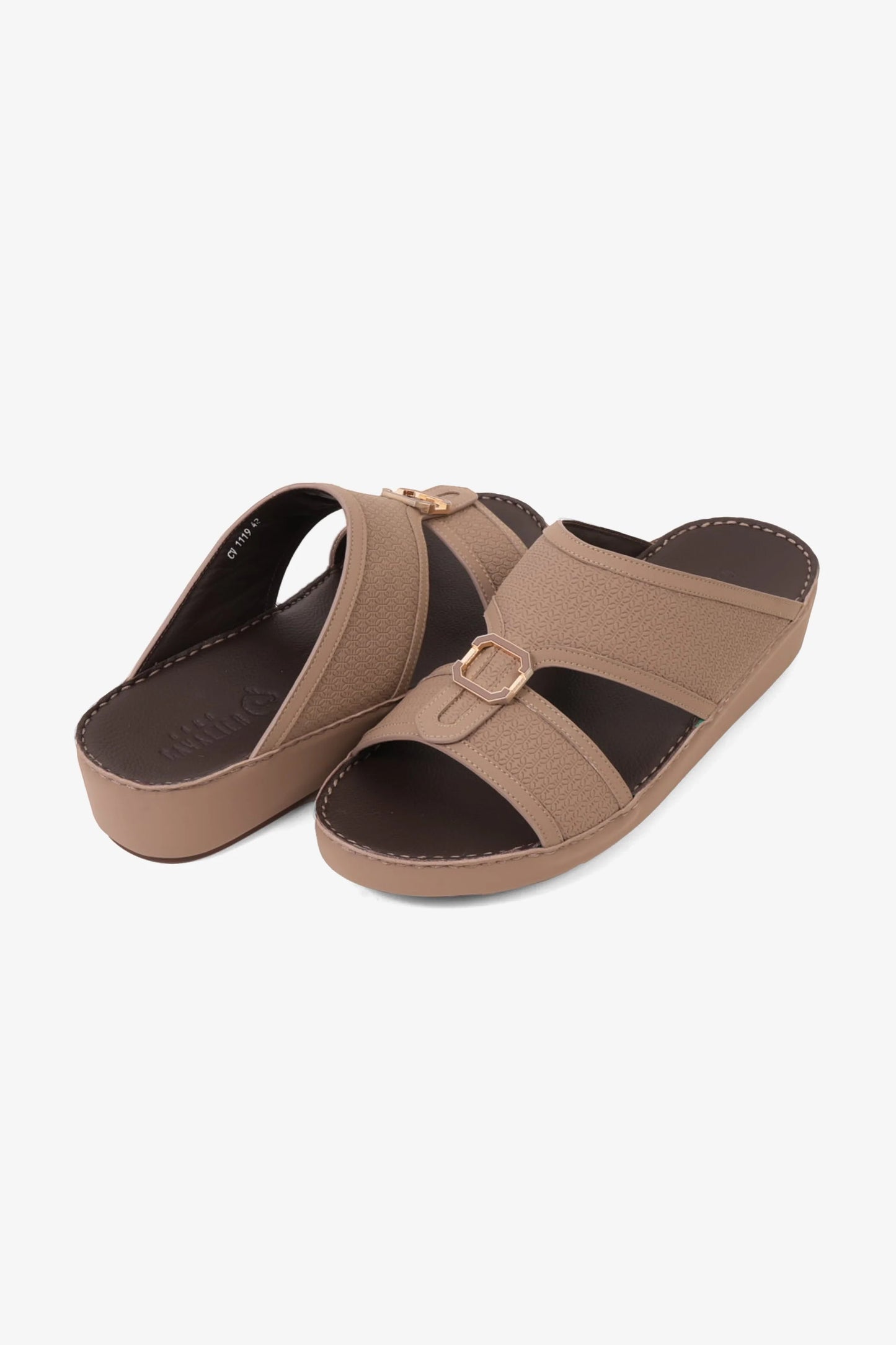 Cavalier Uomo Men's Premium Arabic Sandals Stone MSDCV1119