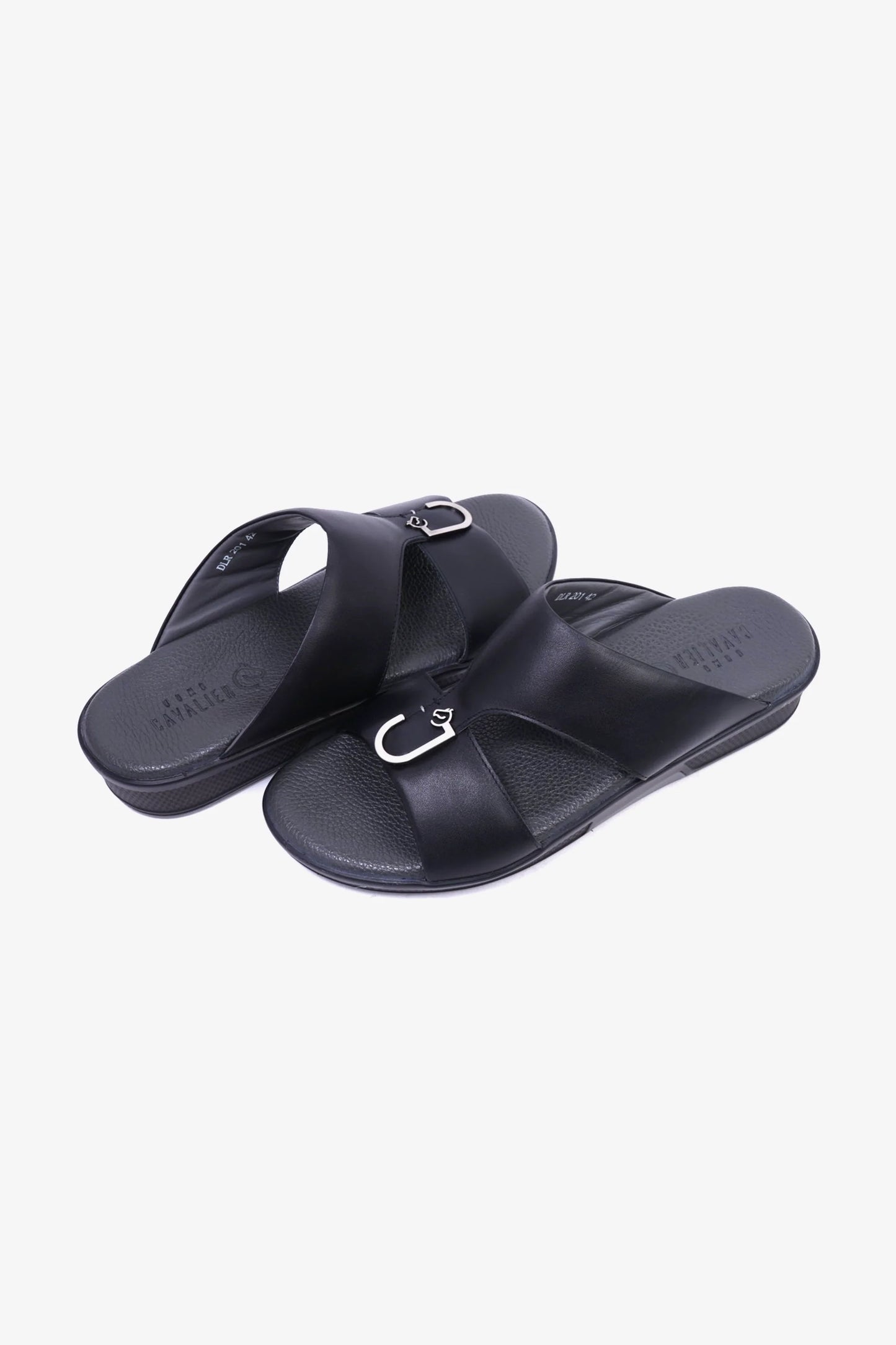Cavalier Uomo Men's Arabic Sandals Black MSDCVDLR201