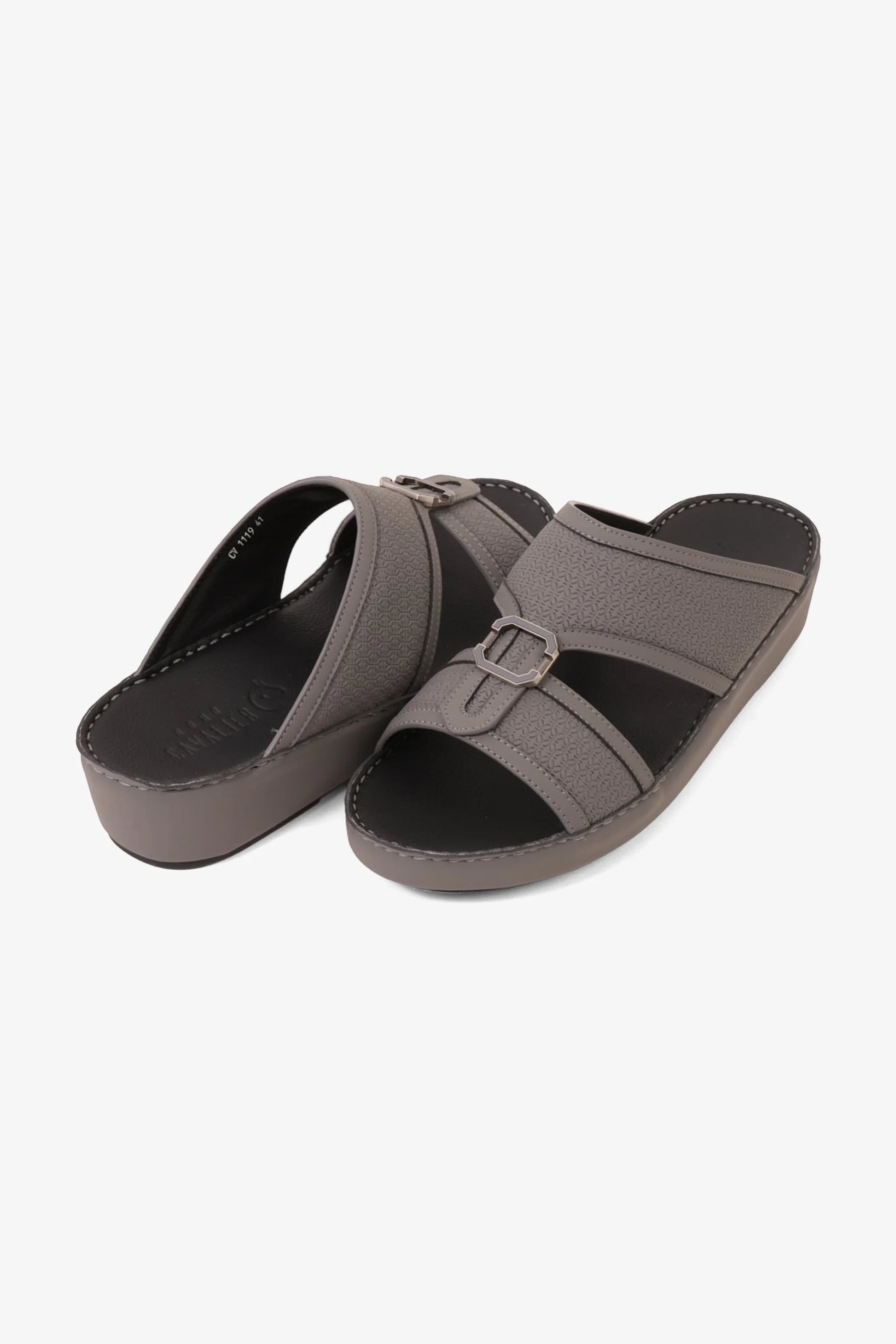 Cavalier Uomo Men's Premium Arabic Sandals Grey MSDCV1119