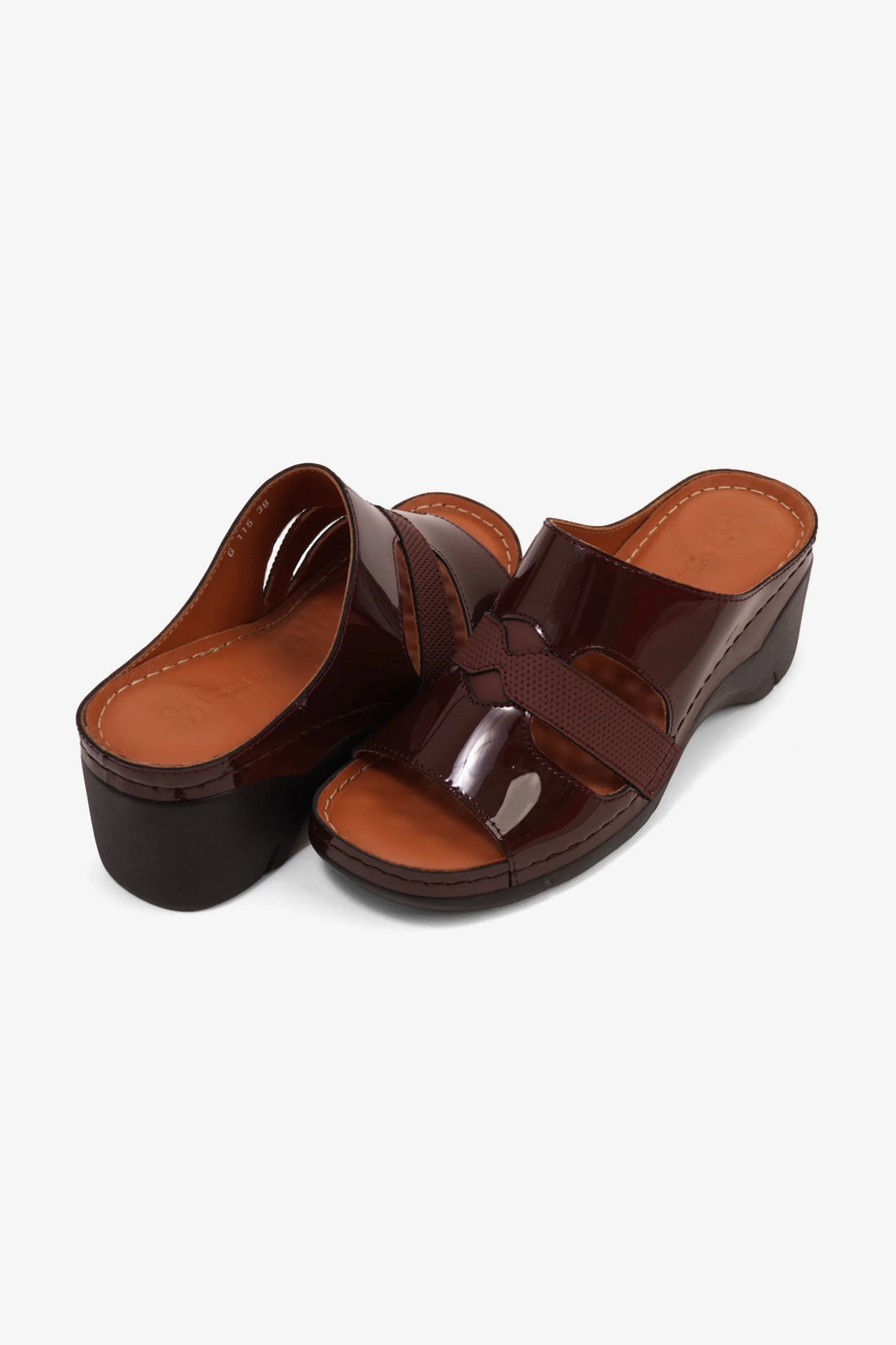 Comfort Plus Women's High Heel Arabic Sandals Maroon GG115